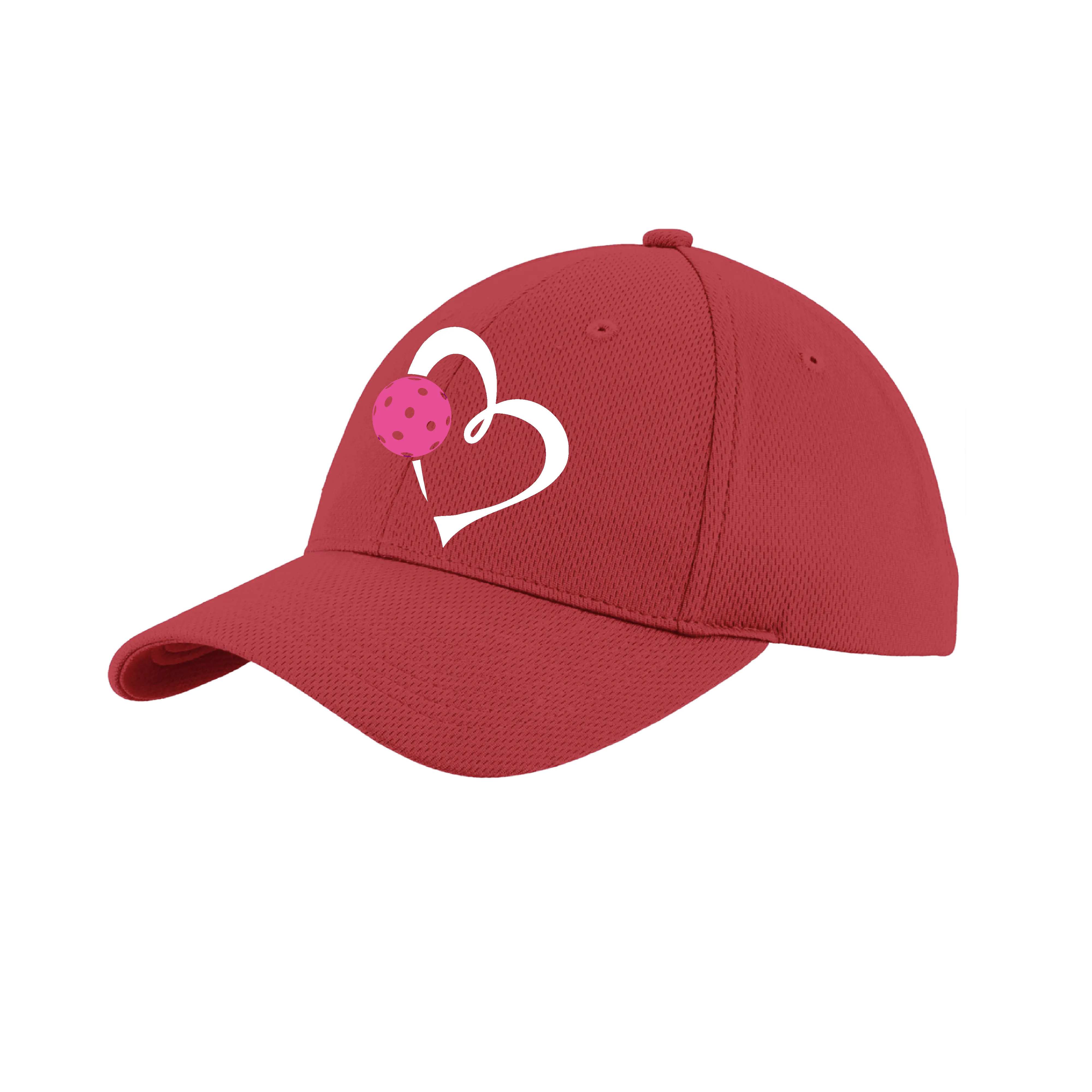 Love Pickleball (Pink) Customizable | Pickleball Hat | Moisture-Wicking 100% Polyester