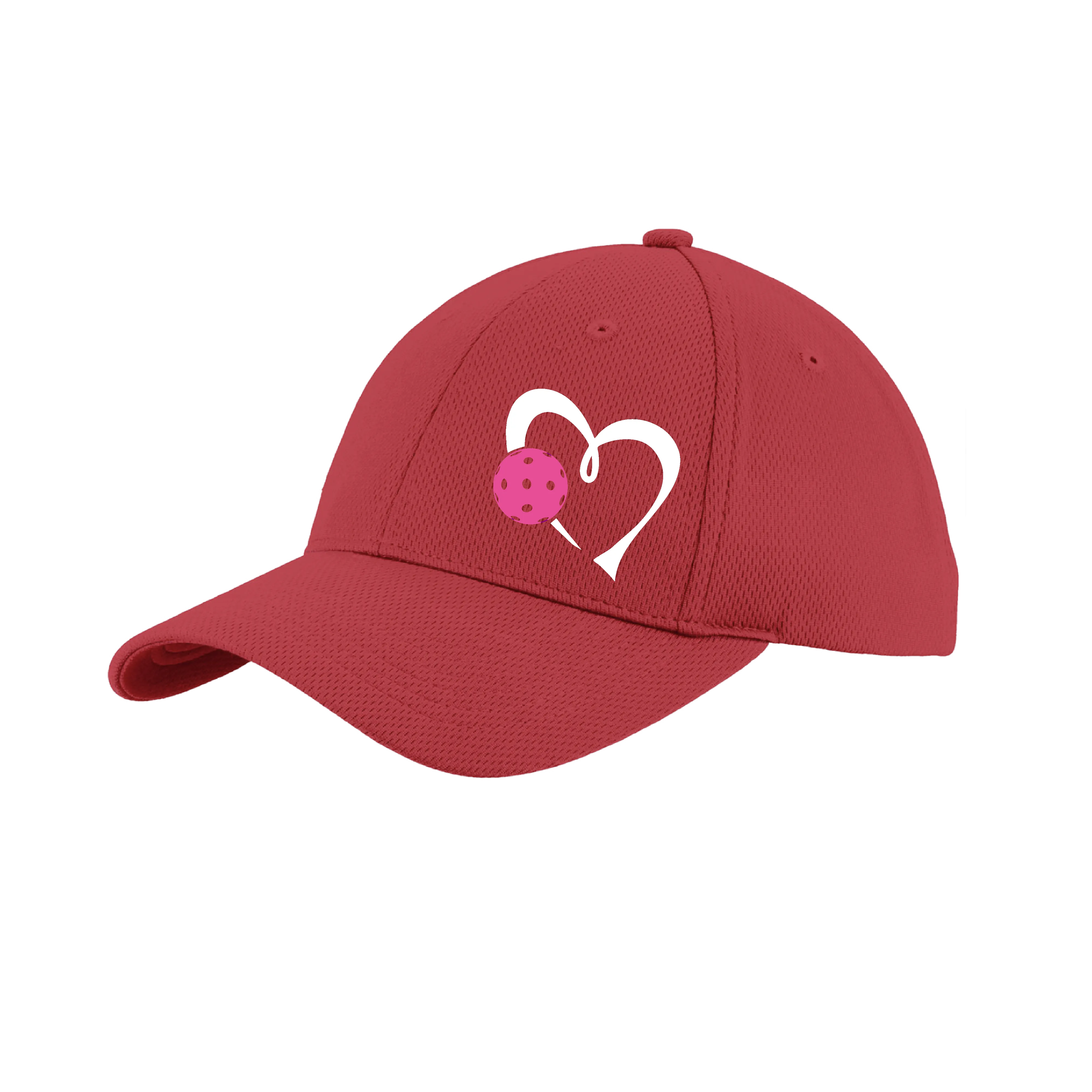 Love Pickleball (Pink) Customizable | Pickleball Hat | Moisture-Wicking 100% Polyester