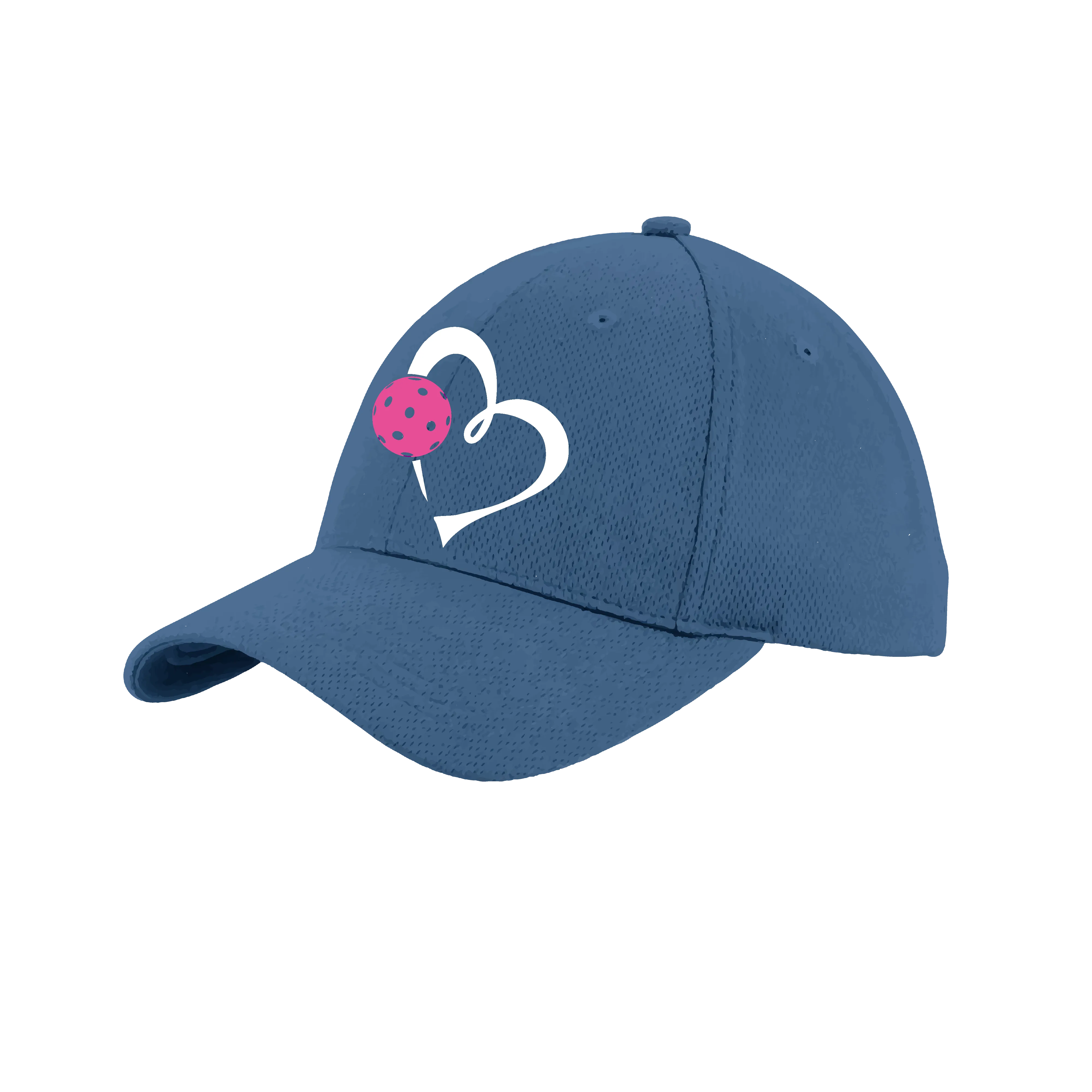 Love Pickleball (Pink) Customizable | Pickleball Hat | Moisture-Wicking 100% Polyester