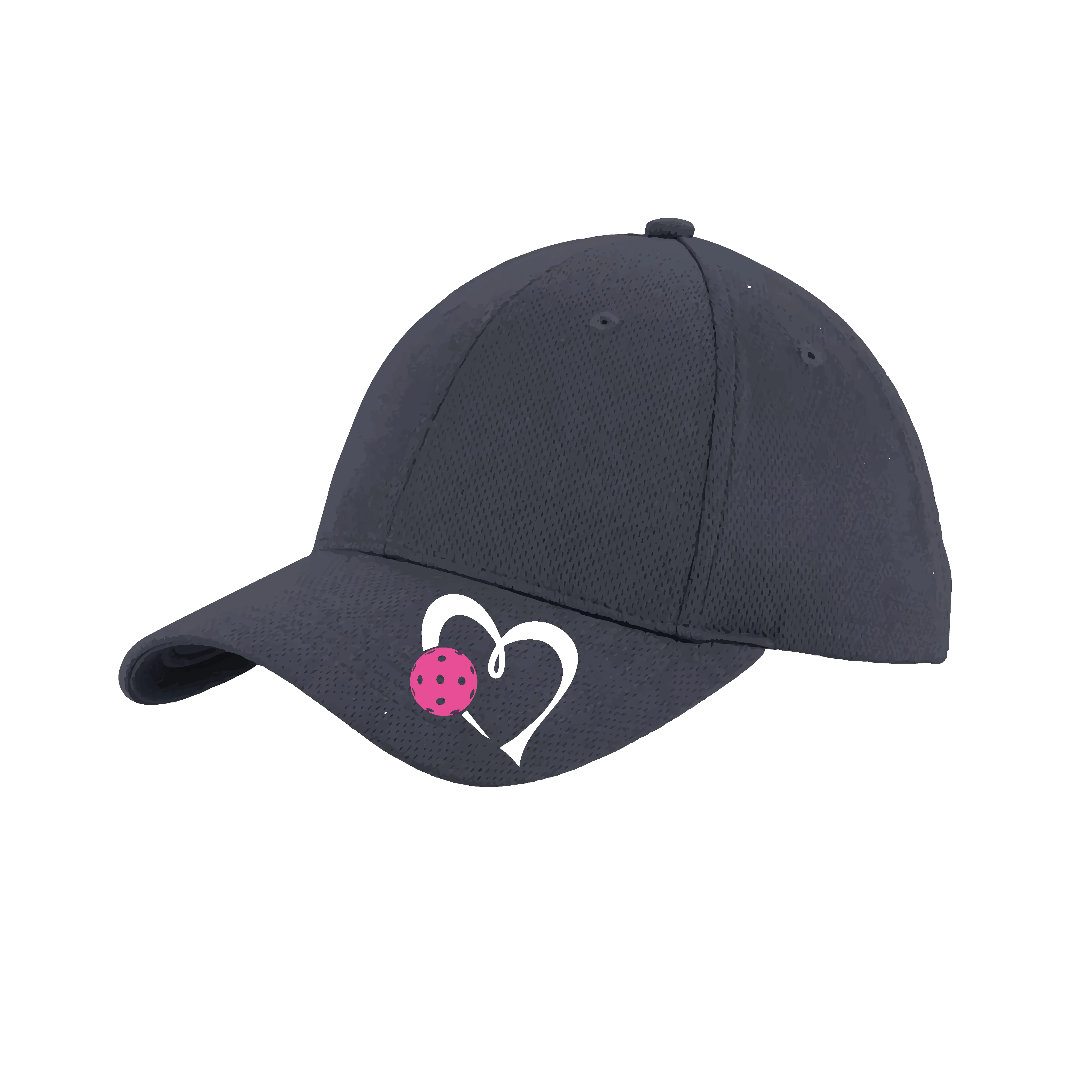 Love Pickleball (Pink) Customizable | Pickleball Hat | Moisture-Wicking 100% Polyester