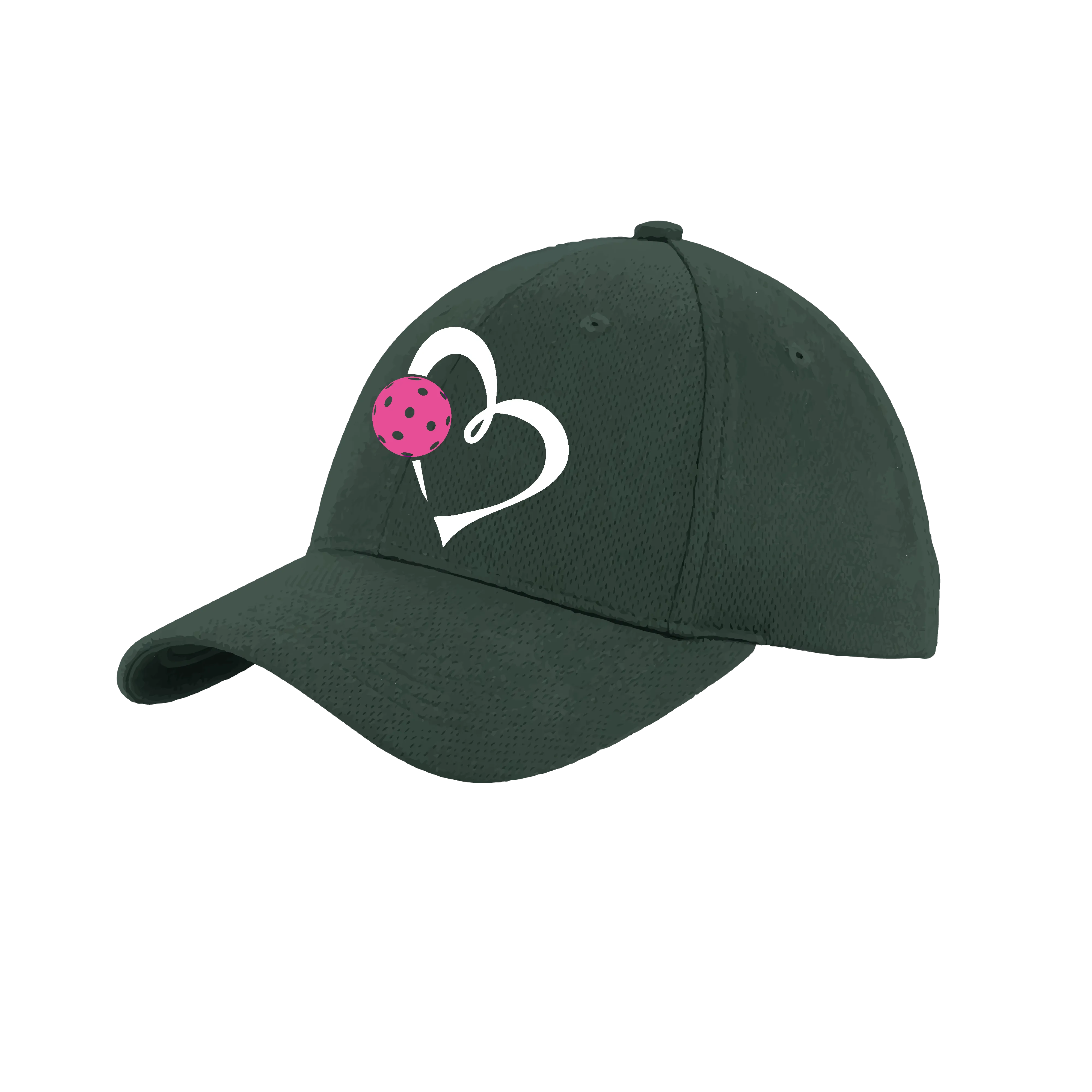 Love Pickleball (Pink) Customizable | Pickleball Hat | Moisture-Wicking 100% Polyester