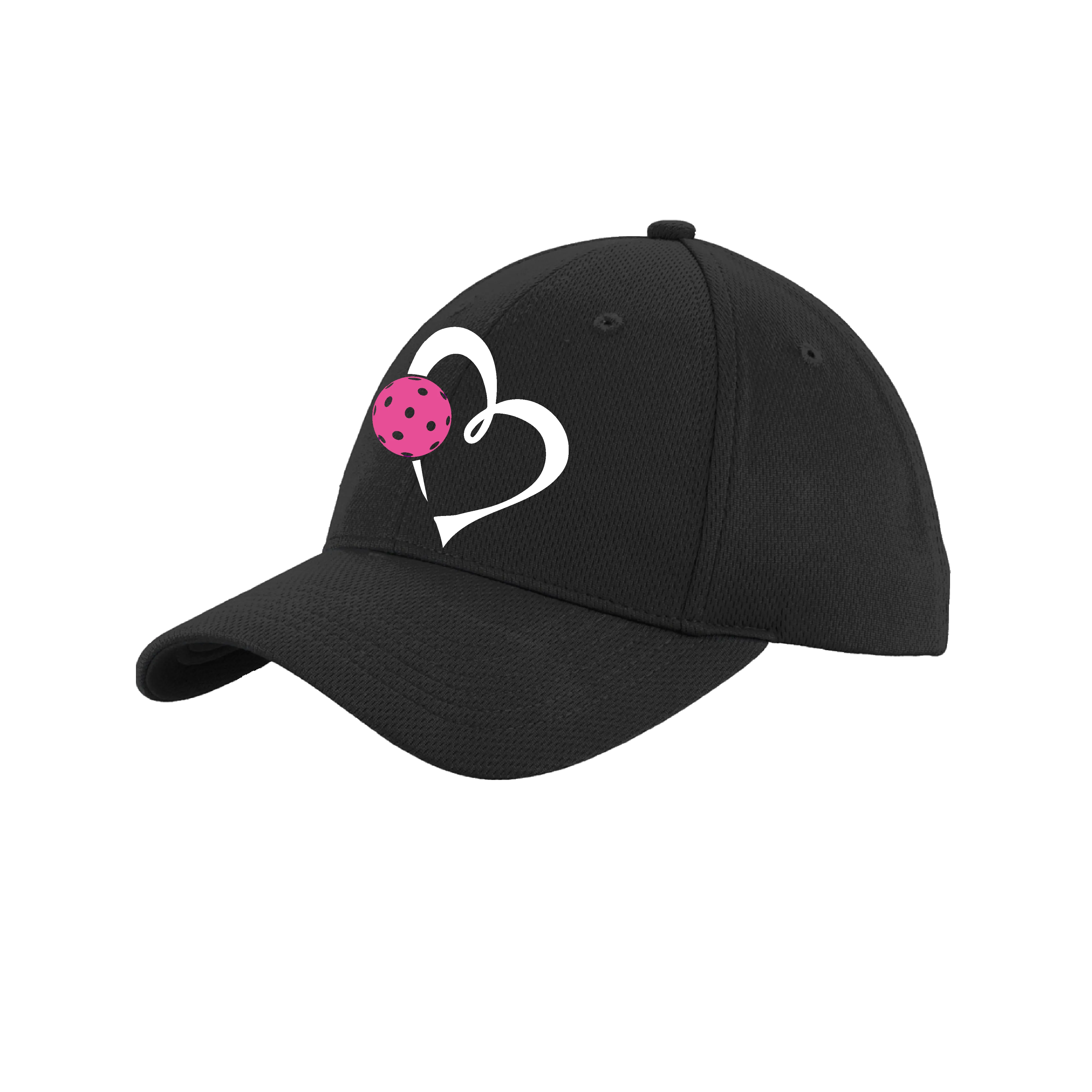 Love Pickleball (Pink) Customizable | Pickleball Hat | Moisture-Wicking 100% Polyester