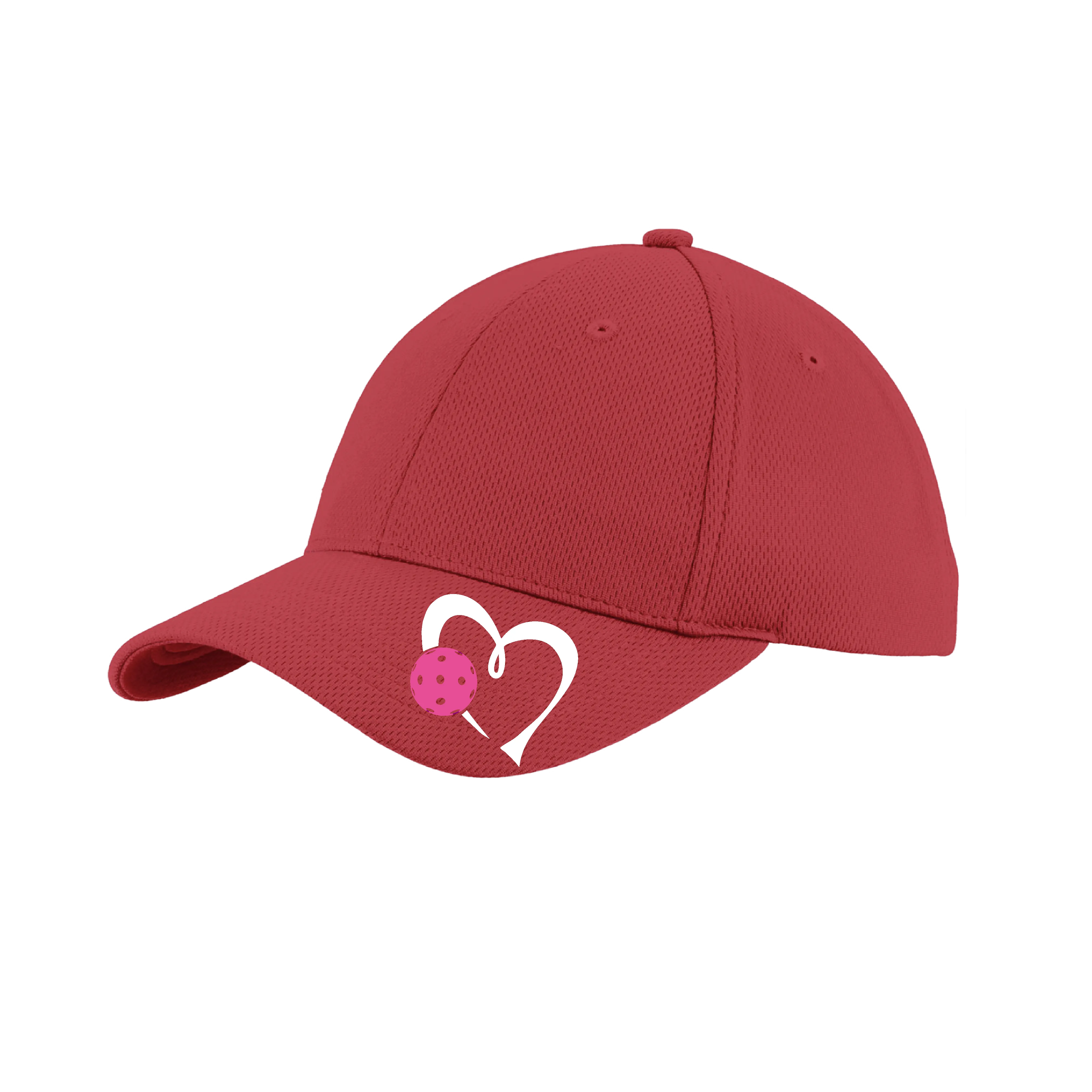 Love Pickleball (Pink) Customizable | Pickleball Hat | Moisture-Wicking 100% Polyester