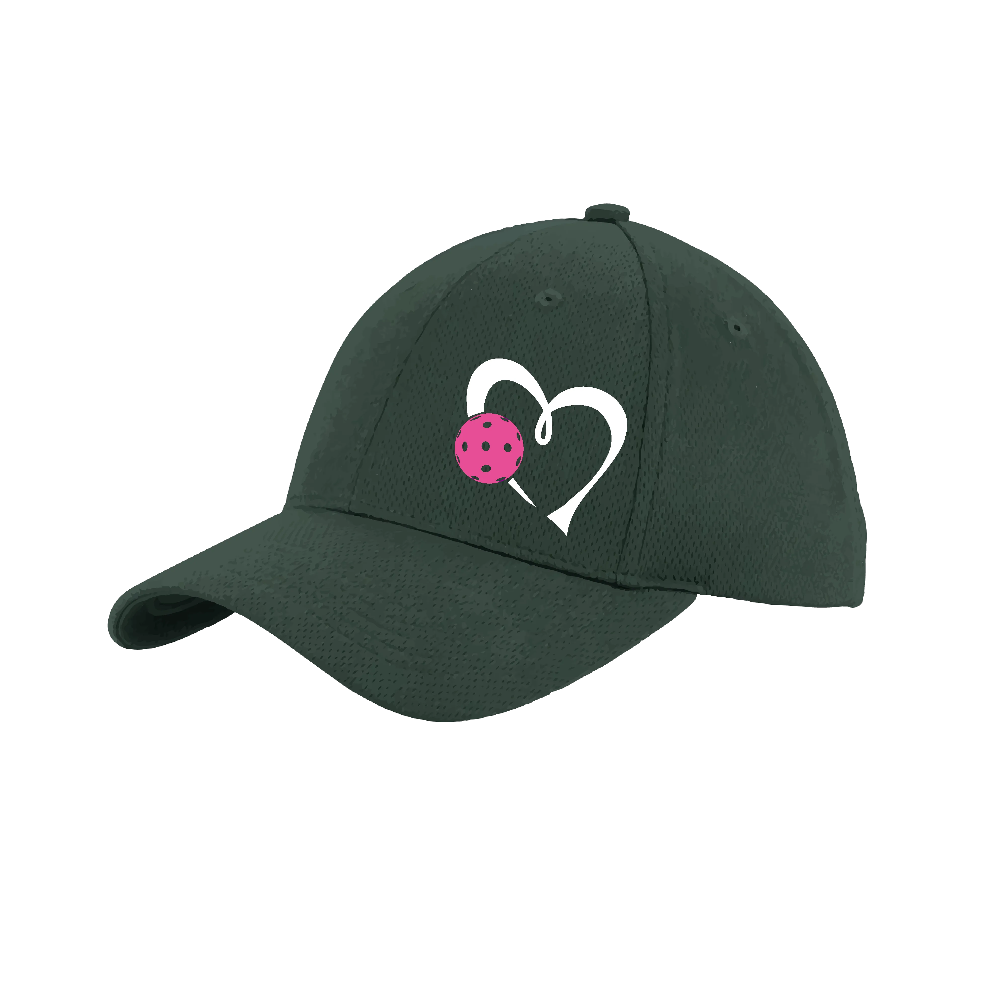 Love Pickleball (Pink) Customizable | Pickleball Hat | Moisture-Wicking 100% Polyester