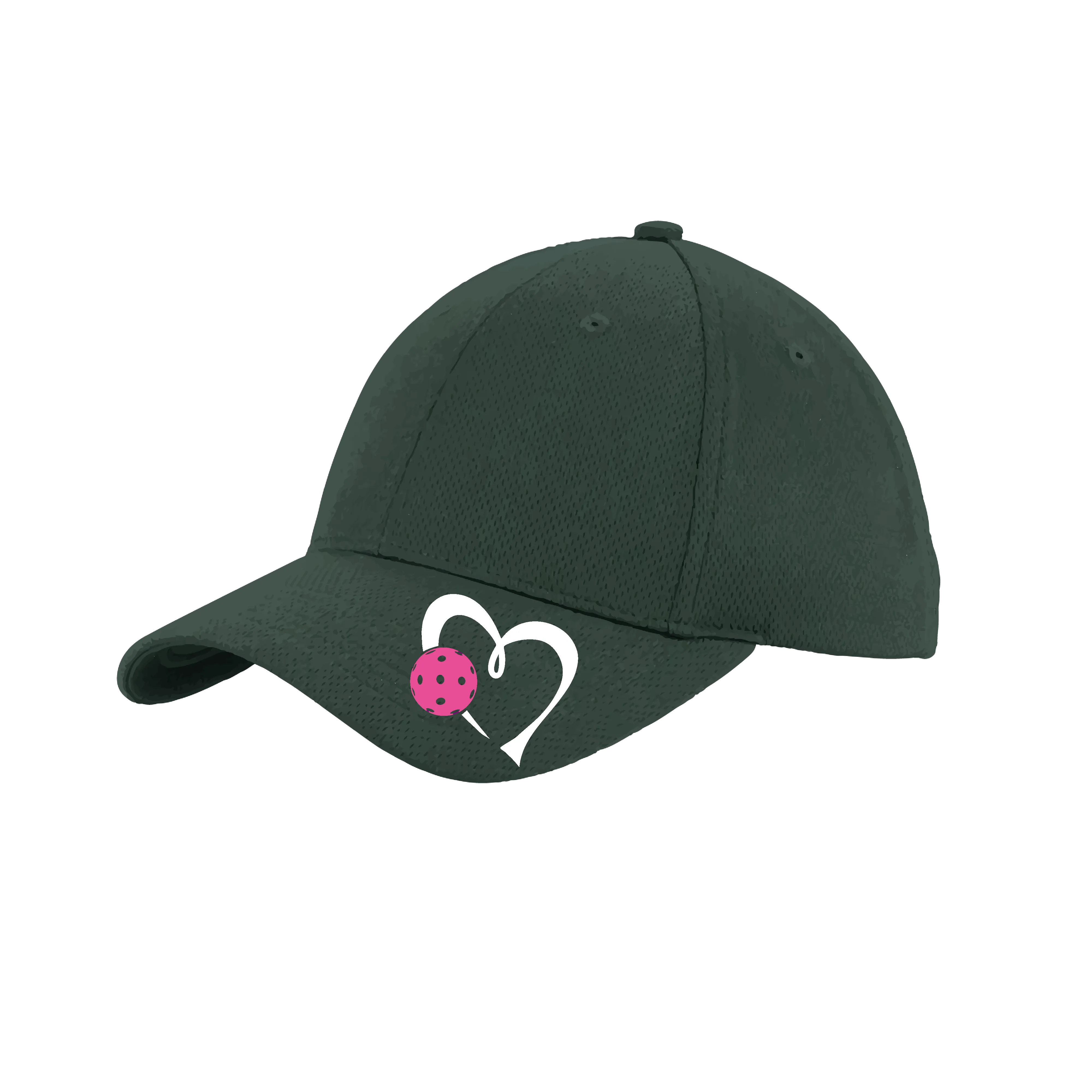 Love Pickleball (Pink) Customizable | Pickleball Hat | Moisture-Wicking 100% Polyester