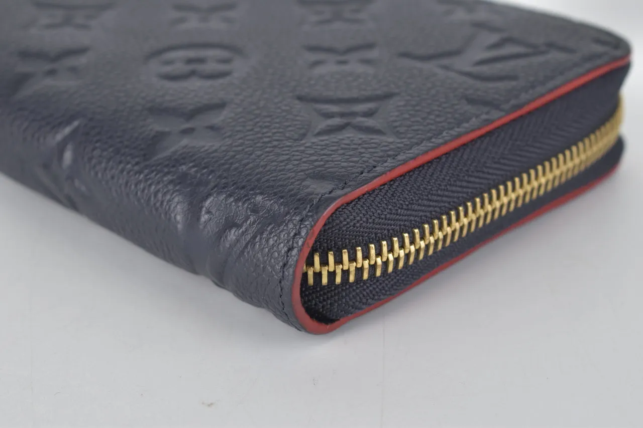 M62121 Marine Rouge Monogram Empreinte Zippy Wallet