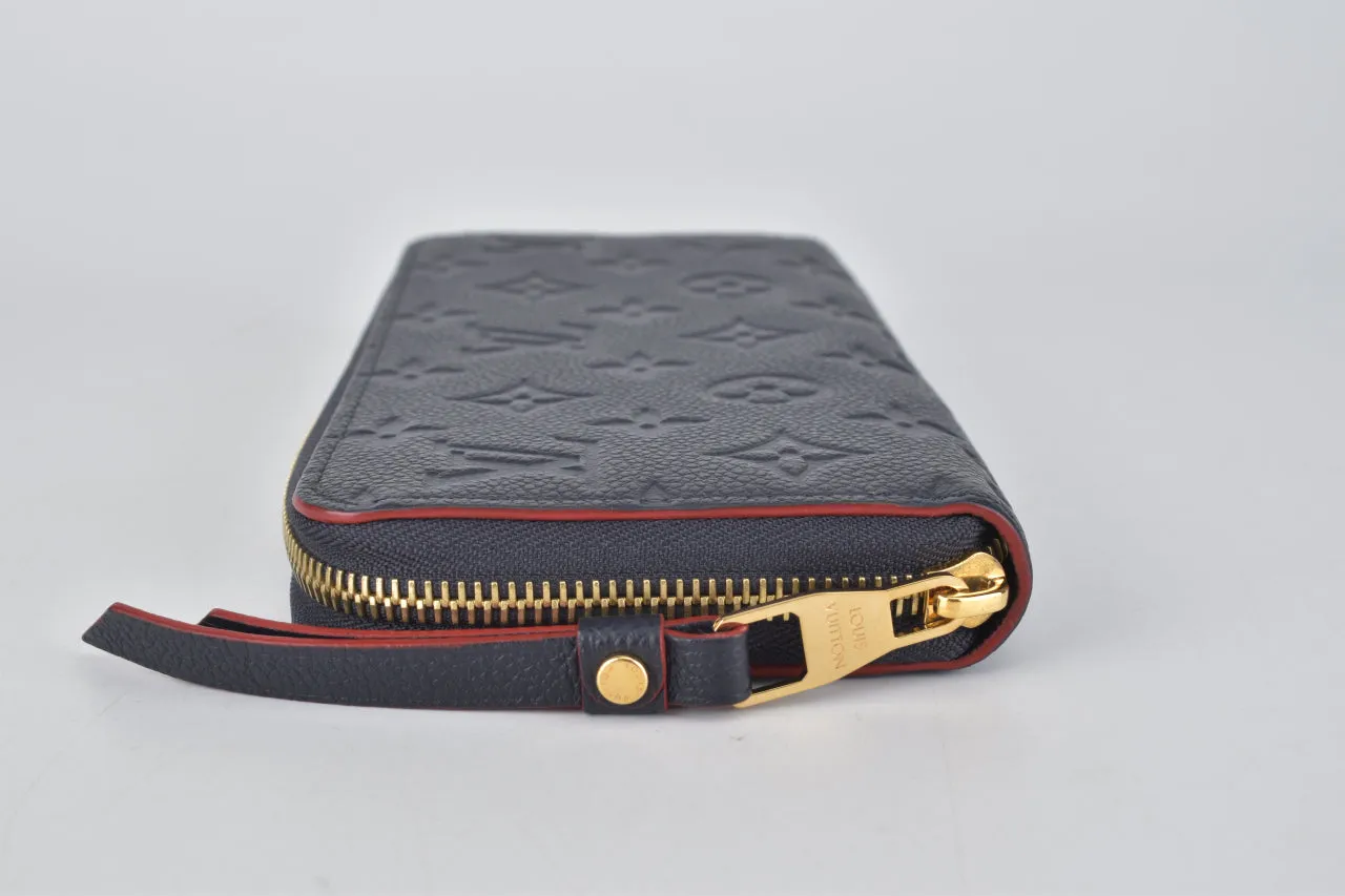 M62121 Marine Rouge Monogram Empreinte Zippy Wallet