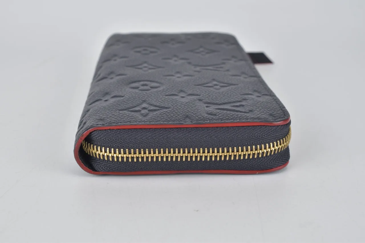 M62121 Marine Rouge Monogram Empreinte Zippy Wallet