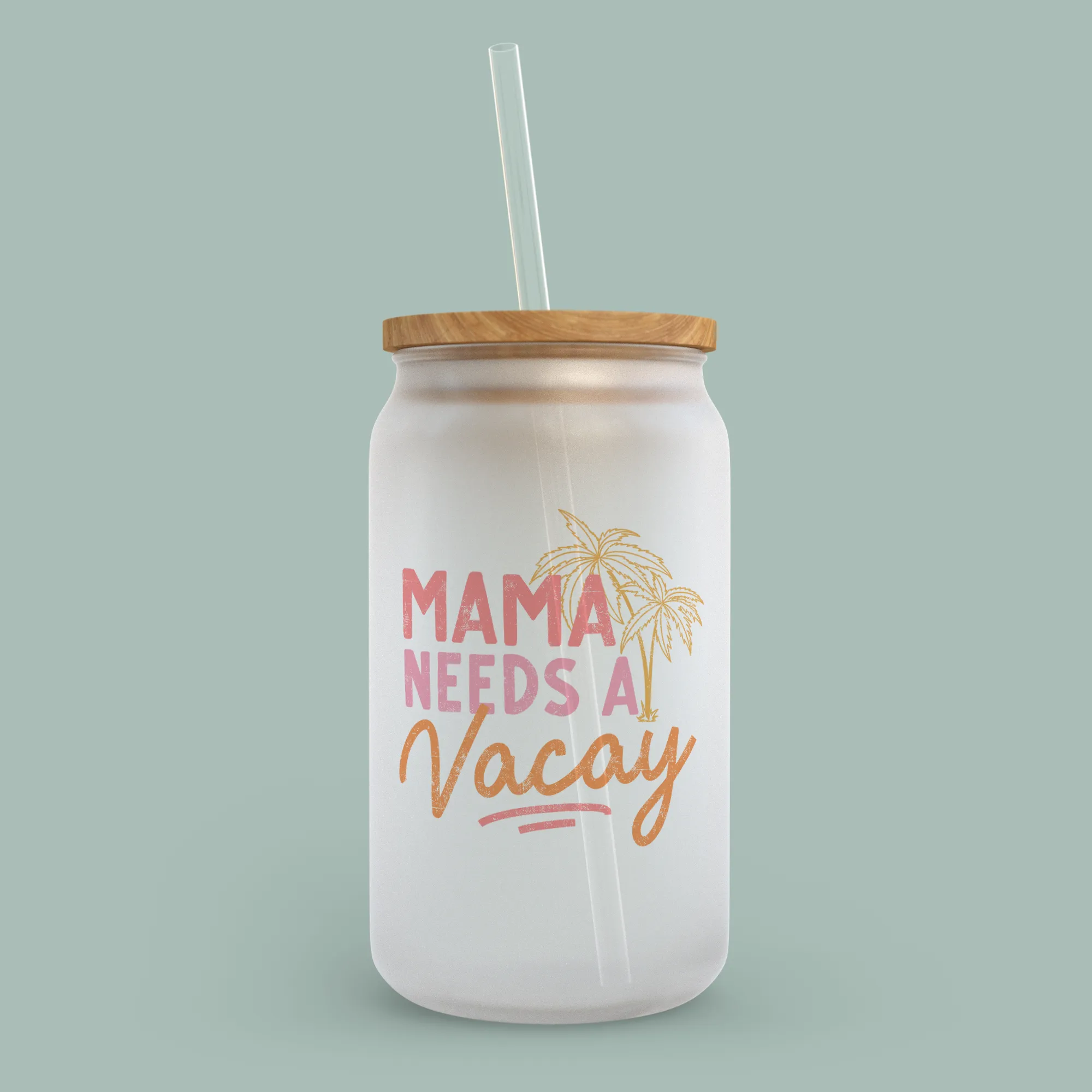 Mama Needs A Vacay Can Cooler or Tumbler