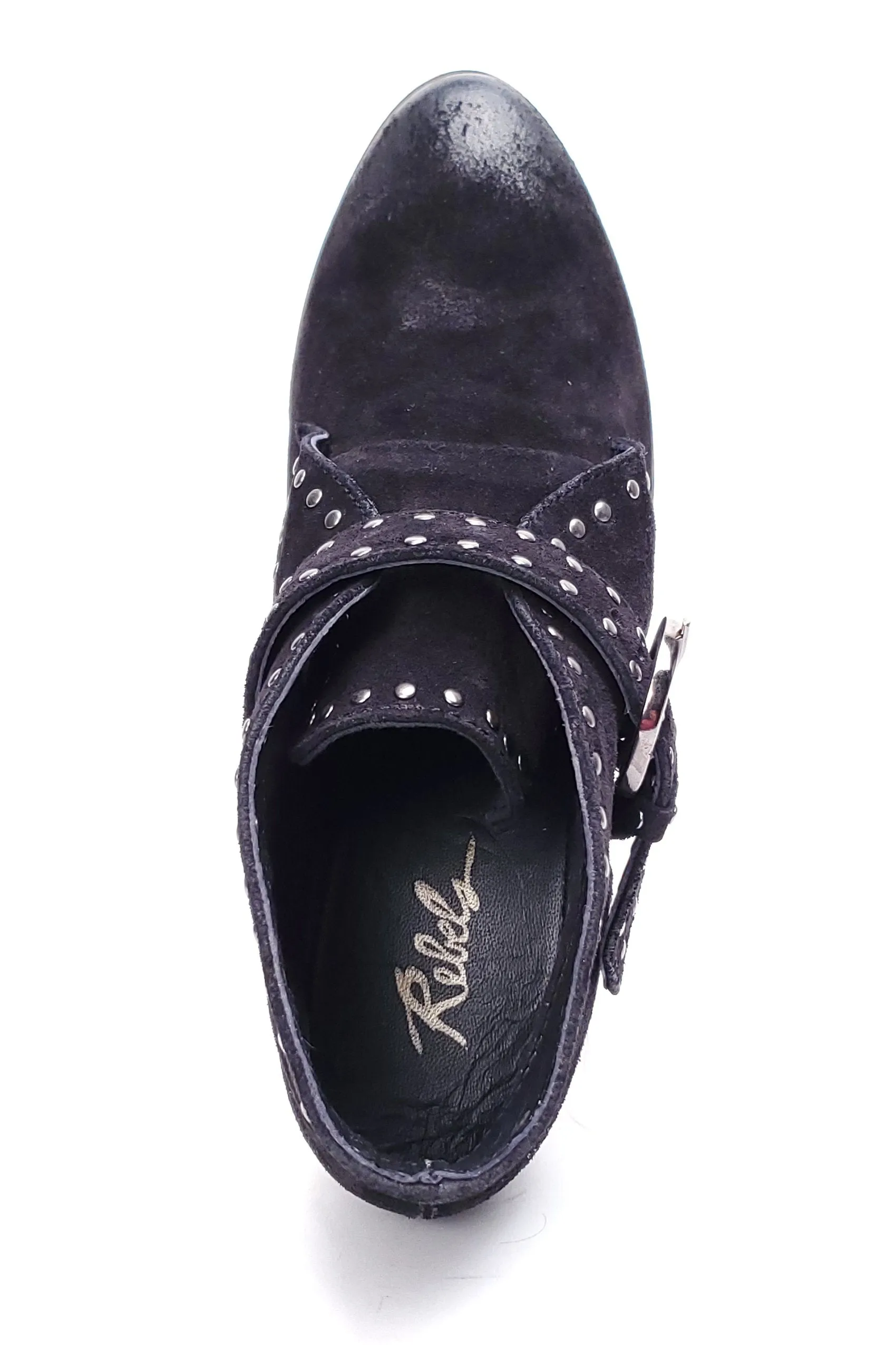 Margaux Black Suede Leather