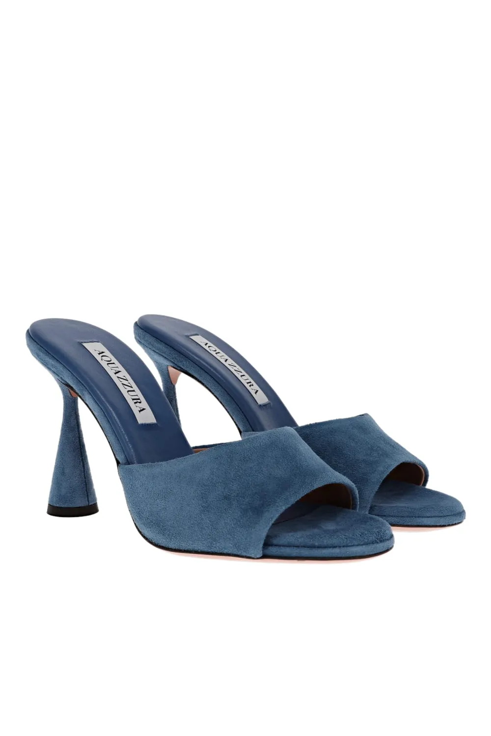 Max Denim Blue Suede Mule