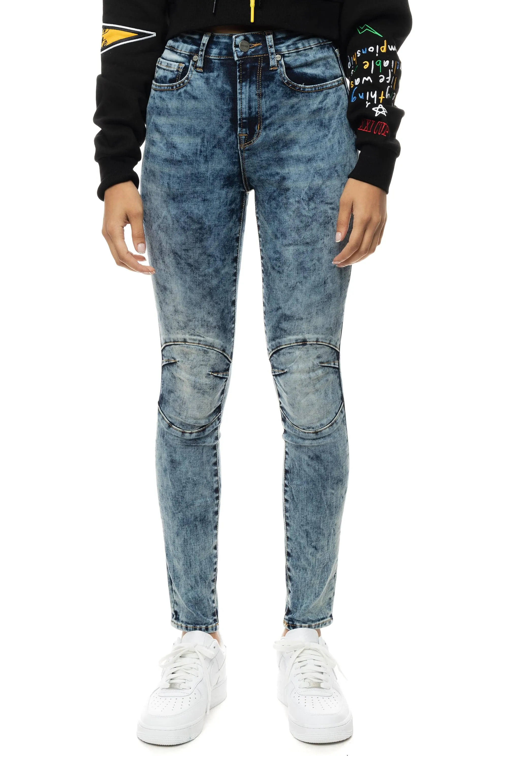 Moto Basic Denim Pants - Fairfax Blue