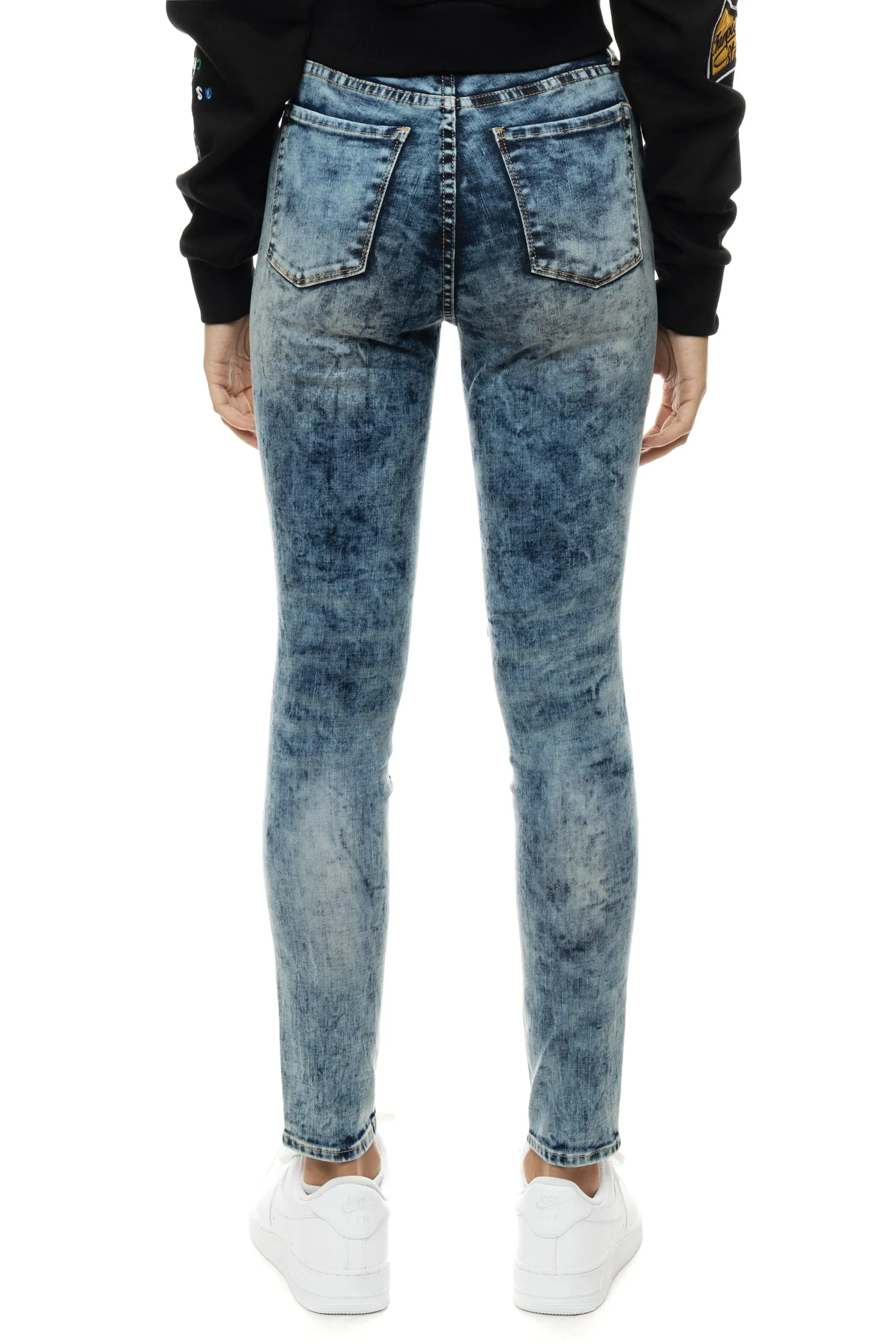 Moto Basic Denim Pants - Fairfax Blue