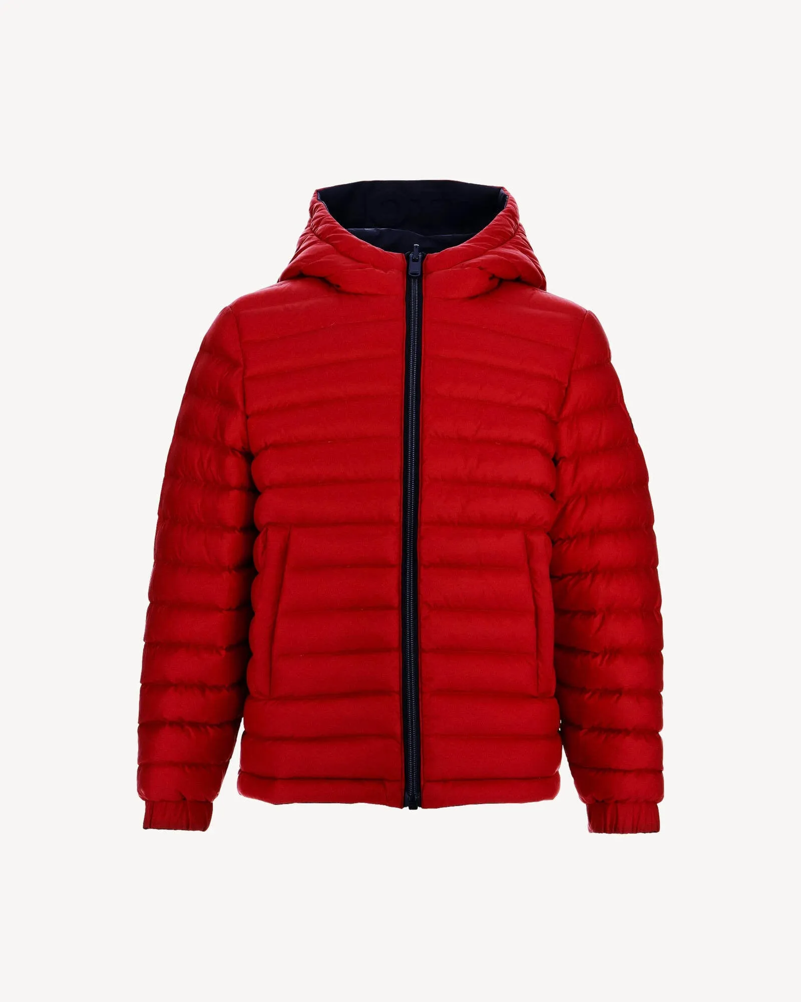 Navy/Red Zurich kid's reversible puffer jacket