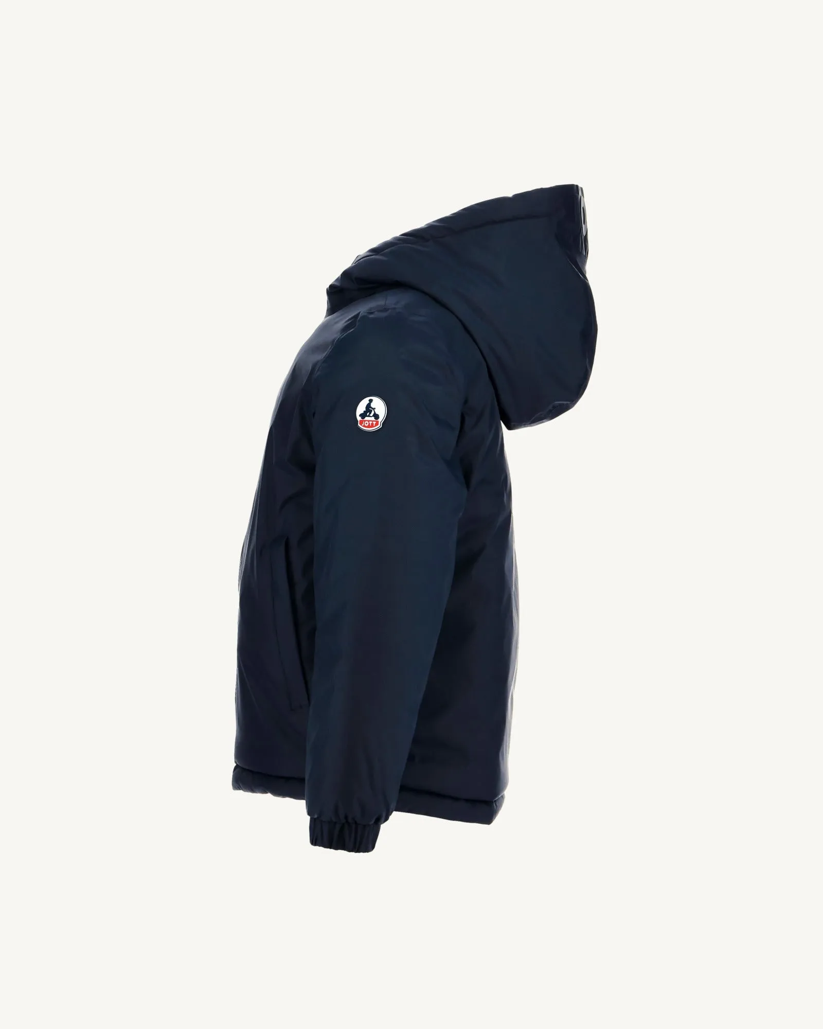 Navy/Red Zurich kid's reversible puffer jacket