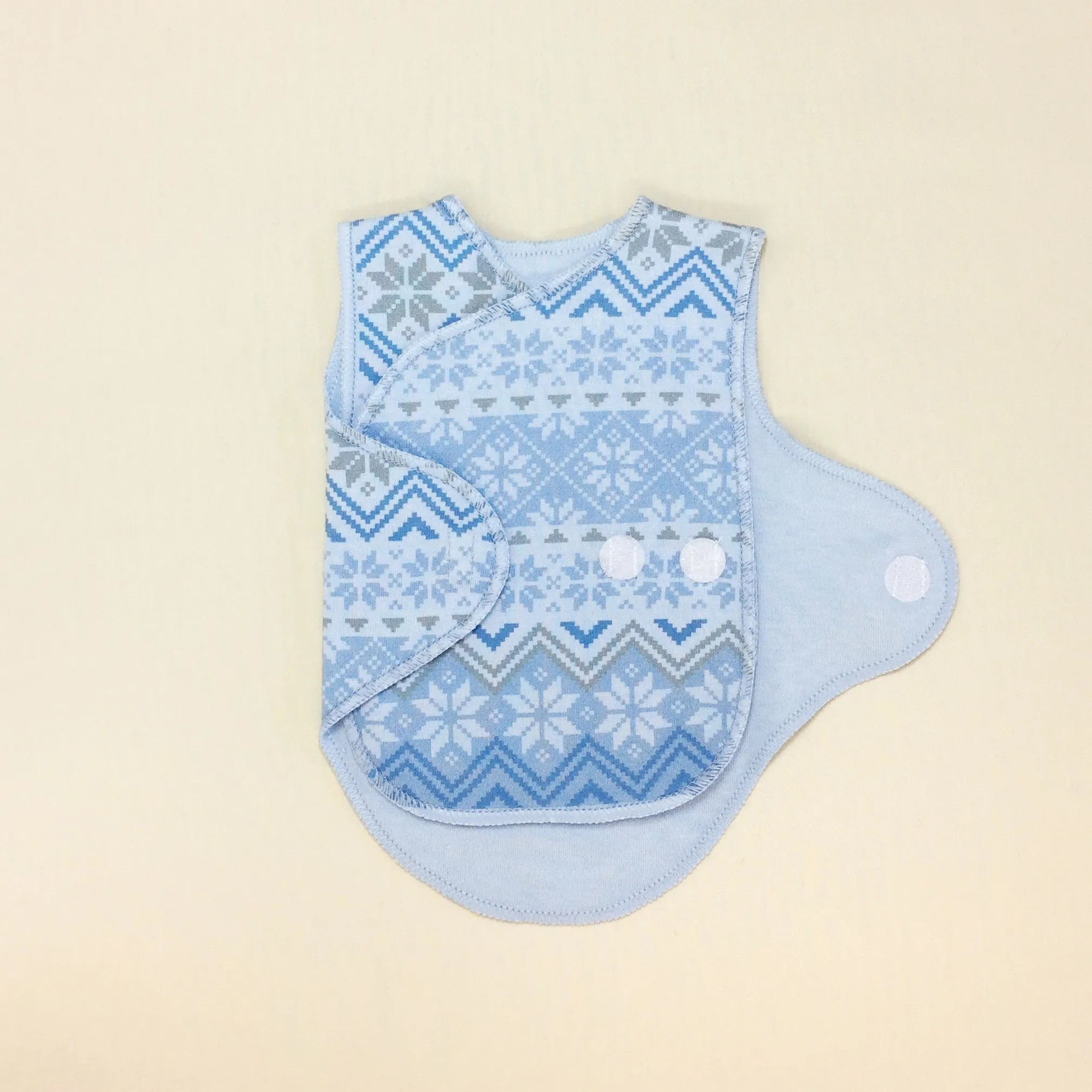 NICU Friendly Wrap Set Blue Nordic