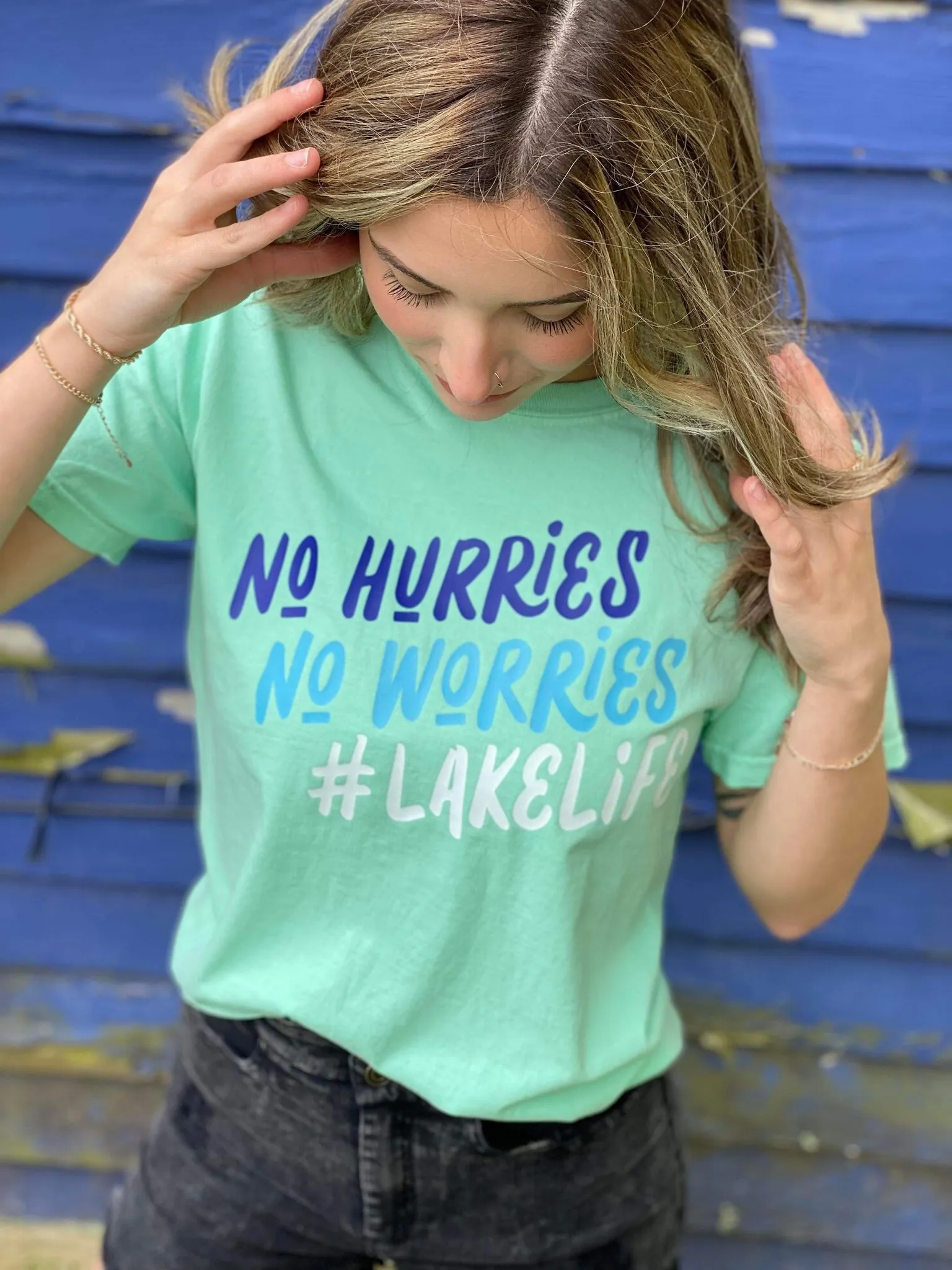 No Worries Lake Life Tee