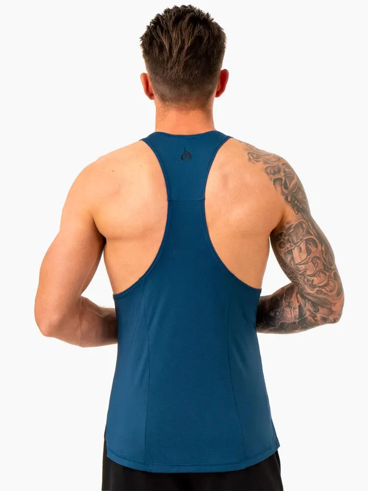 OPTIMAL MESH T-BACK BLUE