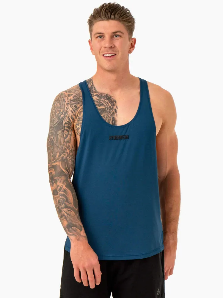 OPTIMAL MESH T-BACK BLUE