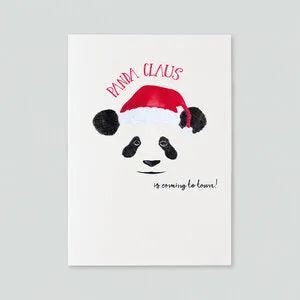  Panda Claus Christmas Card 