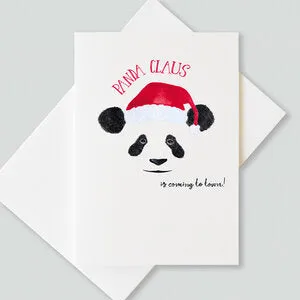  Panda Claus Christmas Card 