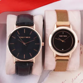 Peanut Butter & Nutella Couple Watches