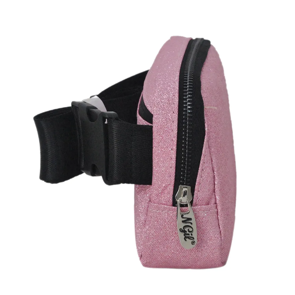 Pink Glitter NGIL Belt Bag