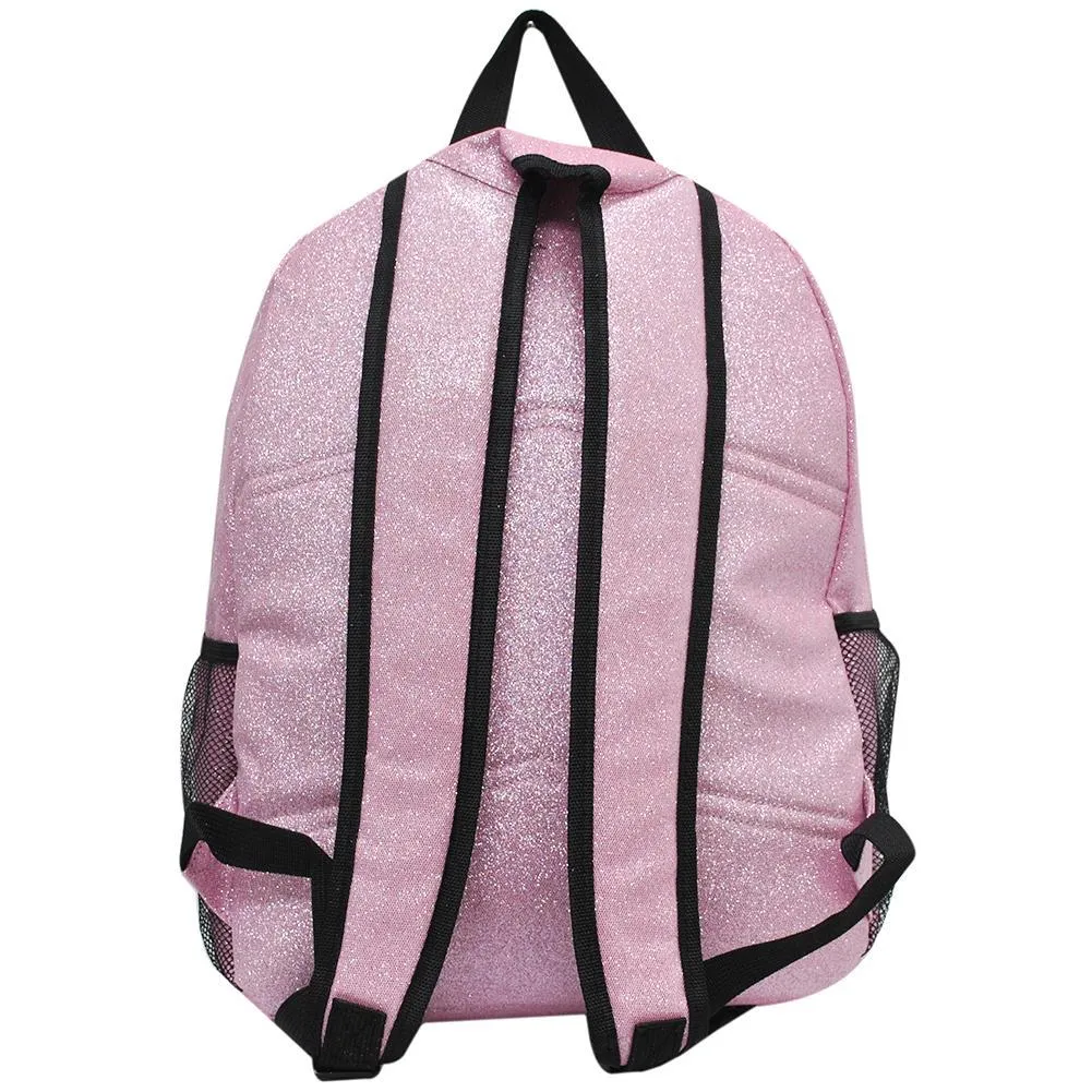 Pink Glitter NGIL Canvas Backpack