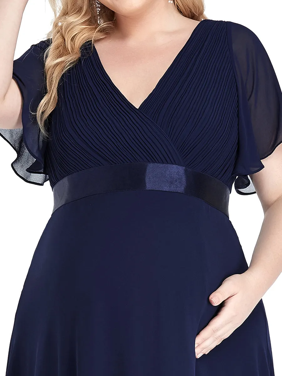 Plus Size Cute and Adorable Deep V-neck Wholesale Dress for Pregnant Women