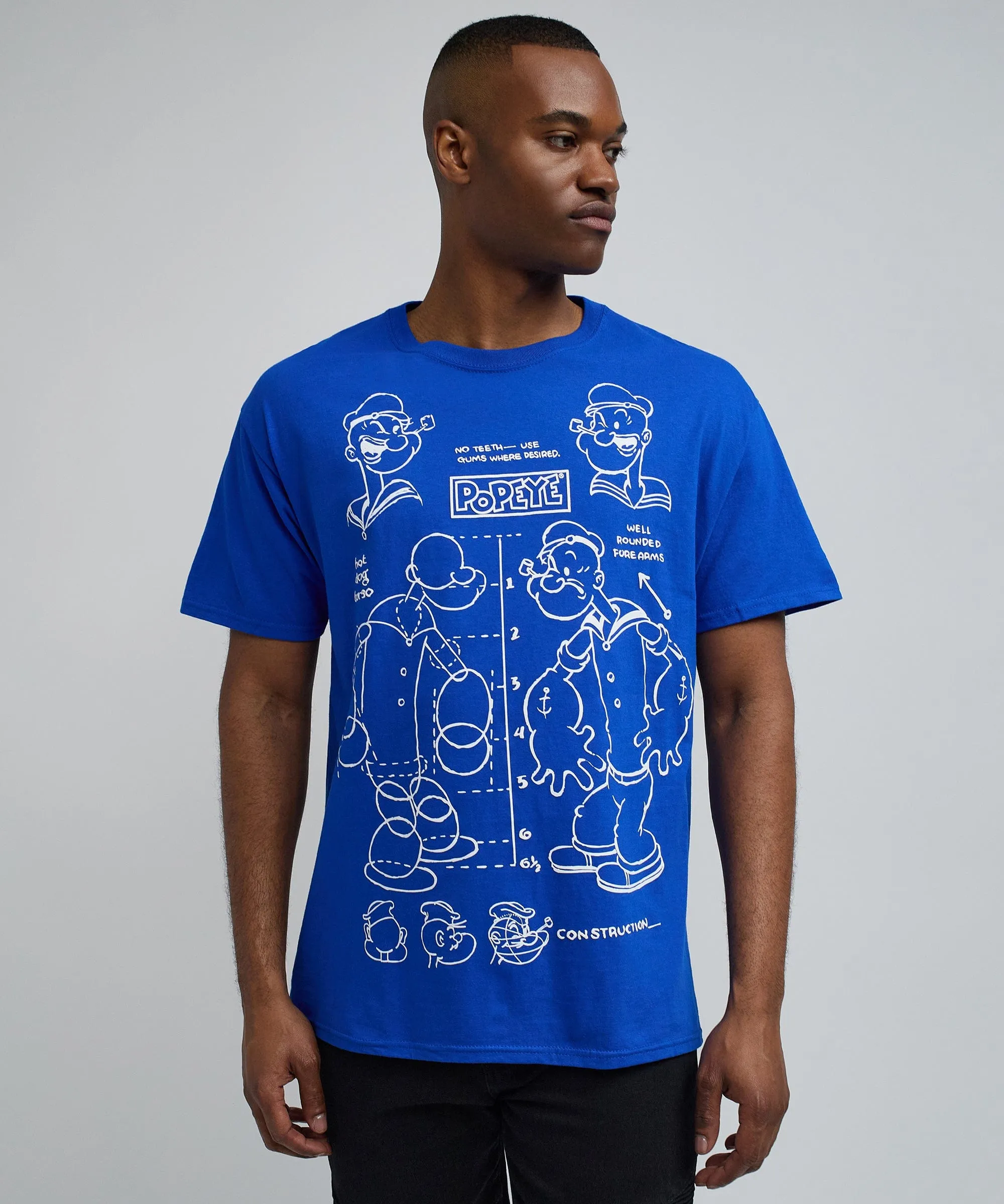 Popeye Short Sleeve Tee - Blue