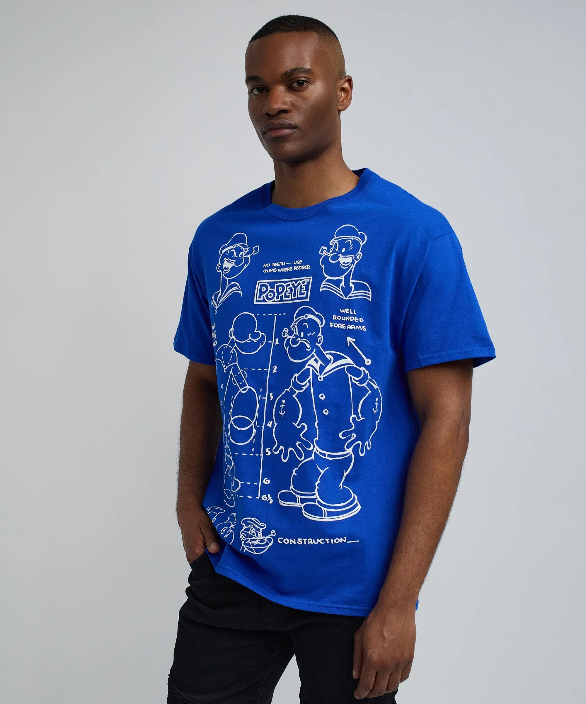 Popeye Short Sleeve Tee - Blue