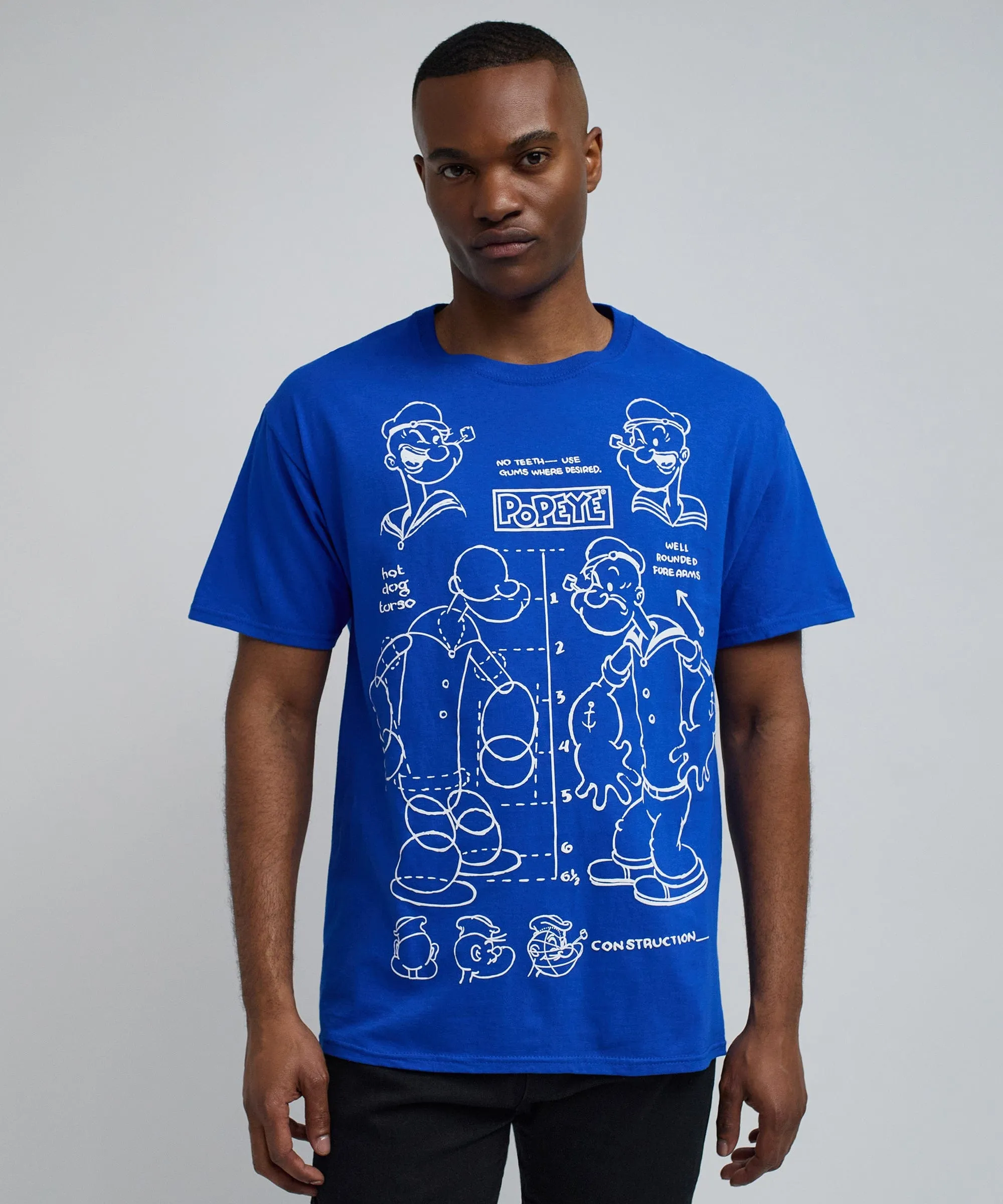 Popeye Short Sleeve Tee - Blue