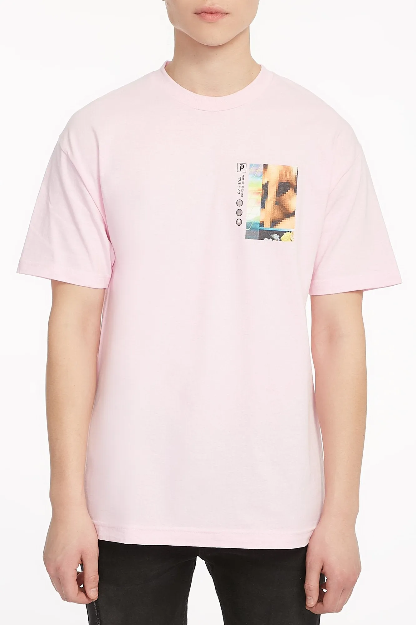 Primitive Guys Cyber Pink Short Sleeve Graphic Tee