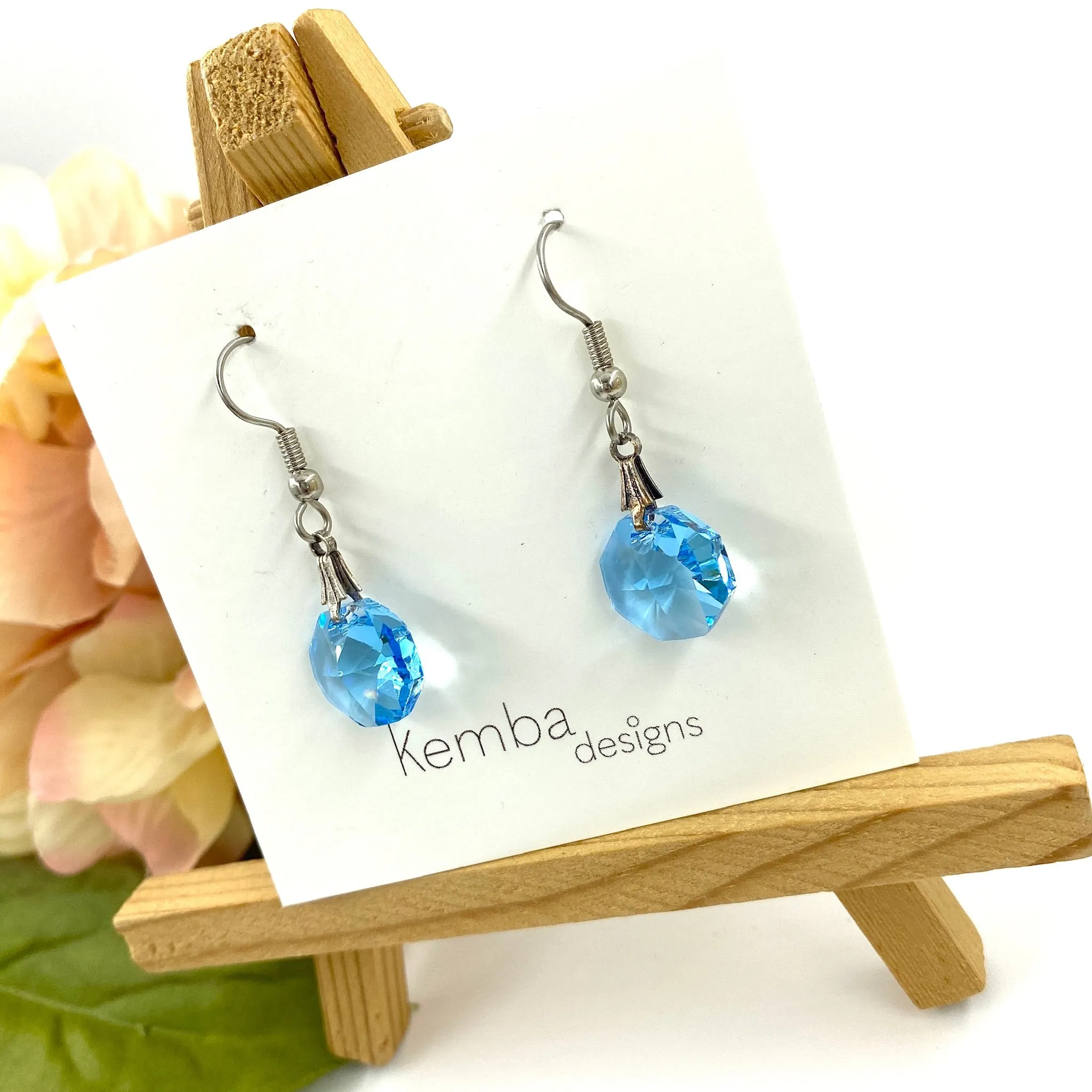 "Stare Me Blue" Earrings