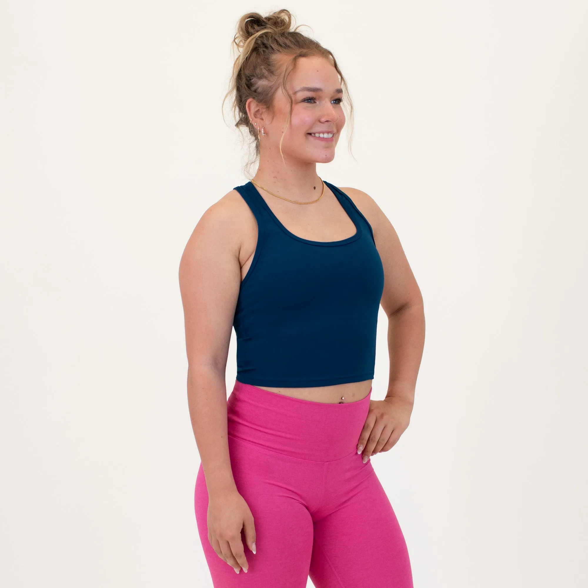 Racerback Crop Tank - Fitted