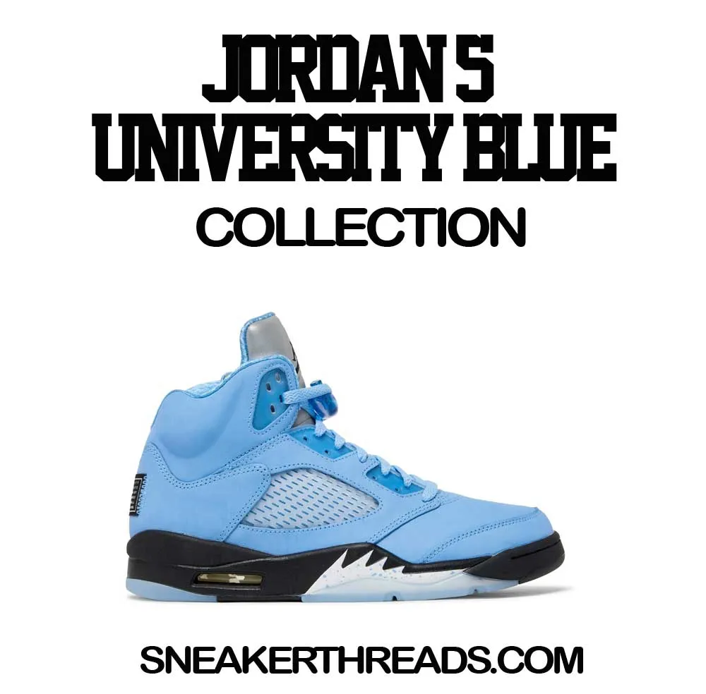 Retro 5 University Blue Shirt - Killa Season - Black