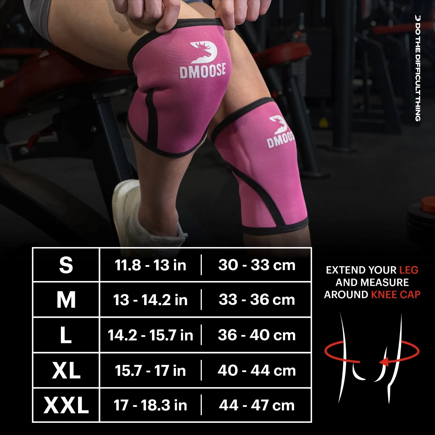 Reversible Knee Sleeves for Weightlifting