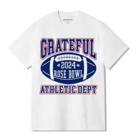 Rose Bowl Tee- White/Blue