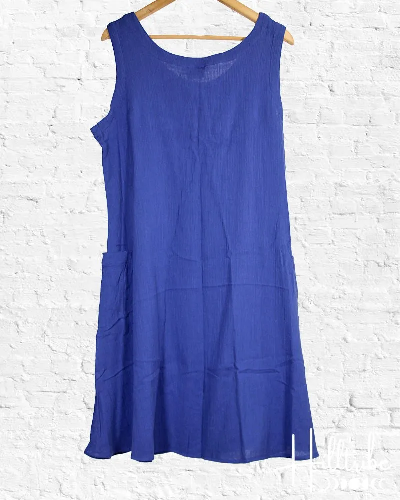 Royal Blue Gauze Diana Dress