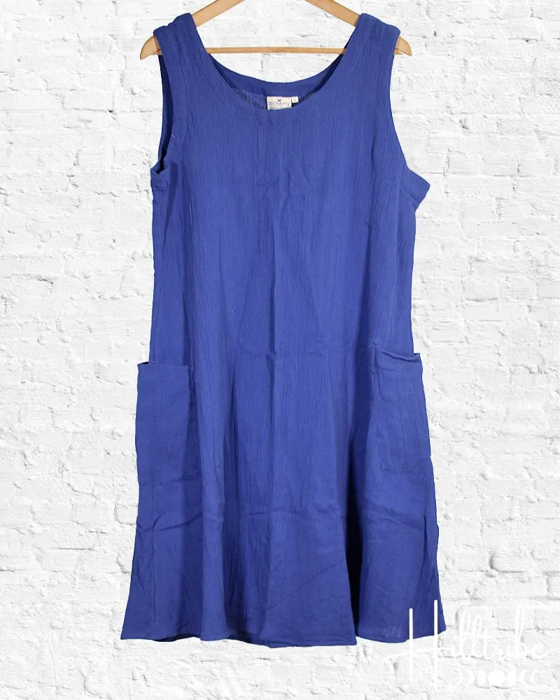 Royal Blue Gauze Diana Dress