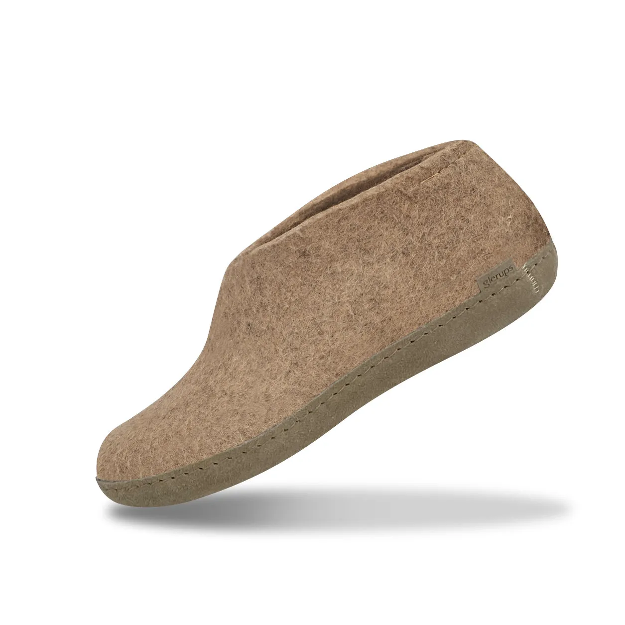 Shoe with leather sole - Sand