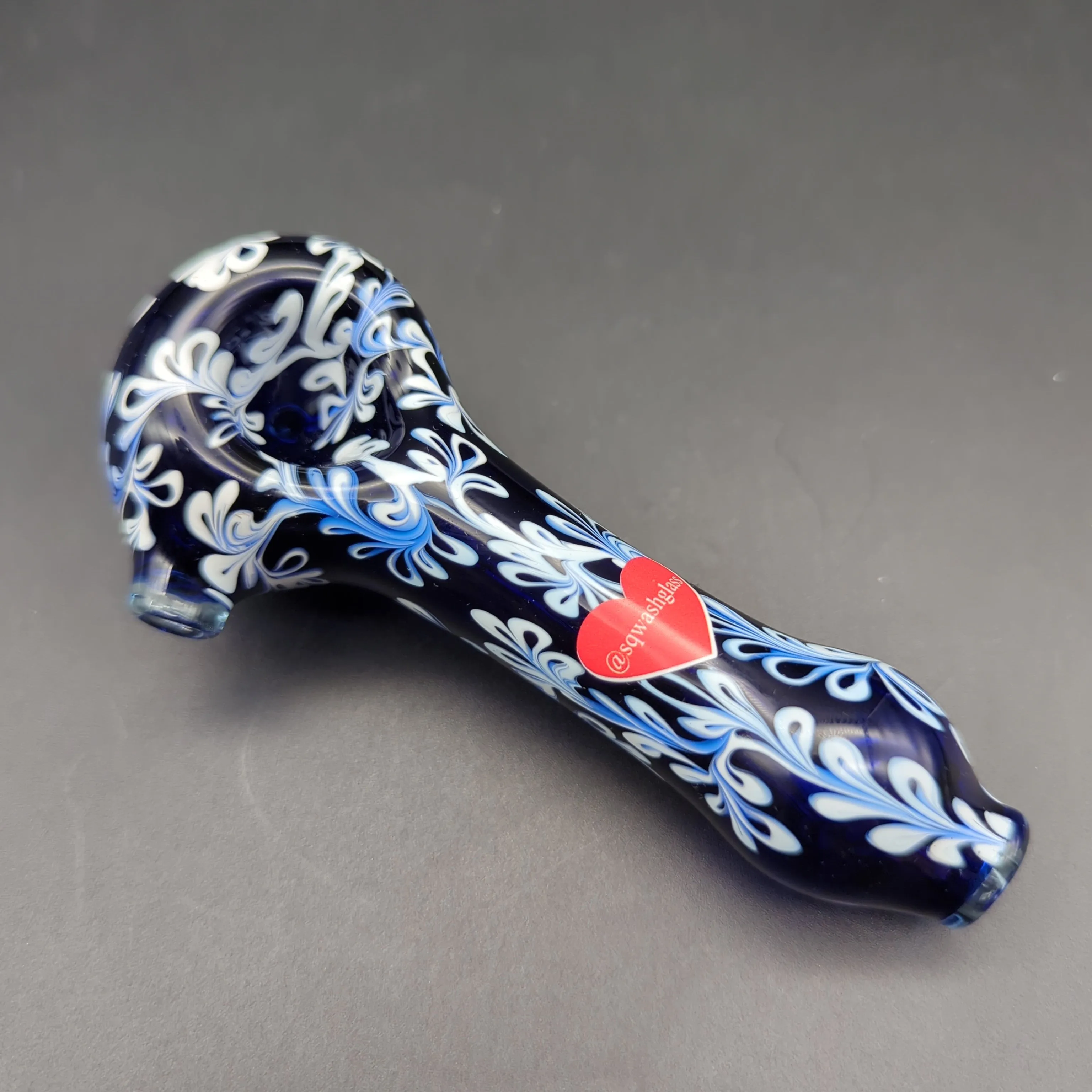 Sqwash Glass 5 Flower Pattern Hand Pipes