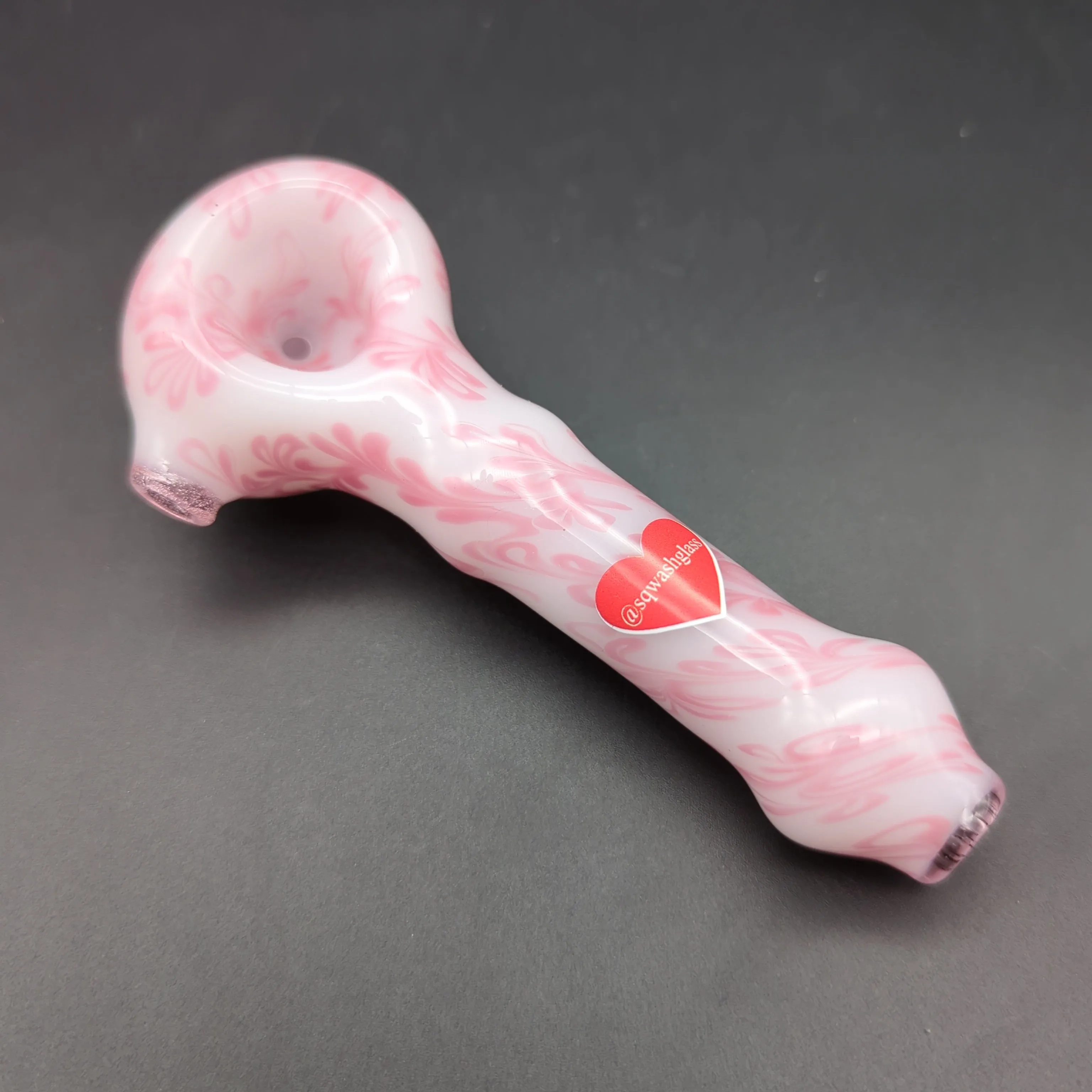 Sqwash Glass 5 Flower Pattern Hand Pipes