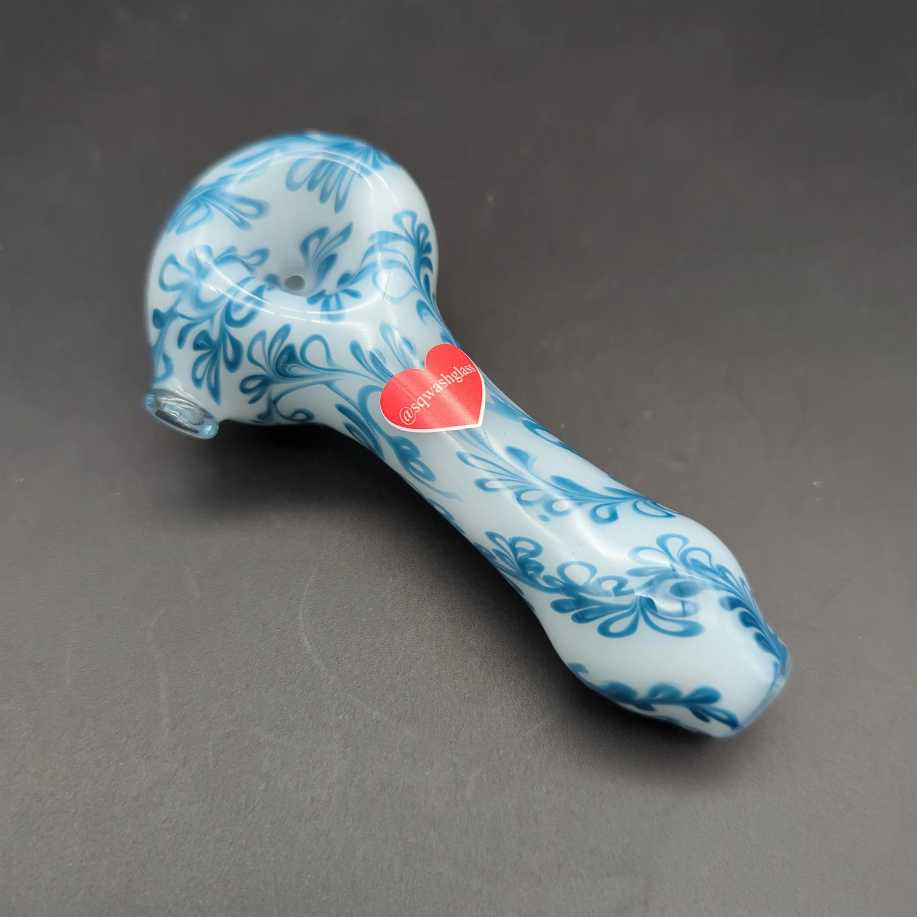 Sqwash Glass 5 Flower Pattern Hand Pipes