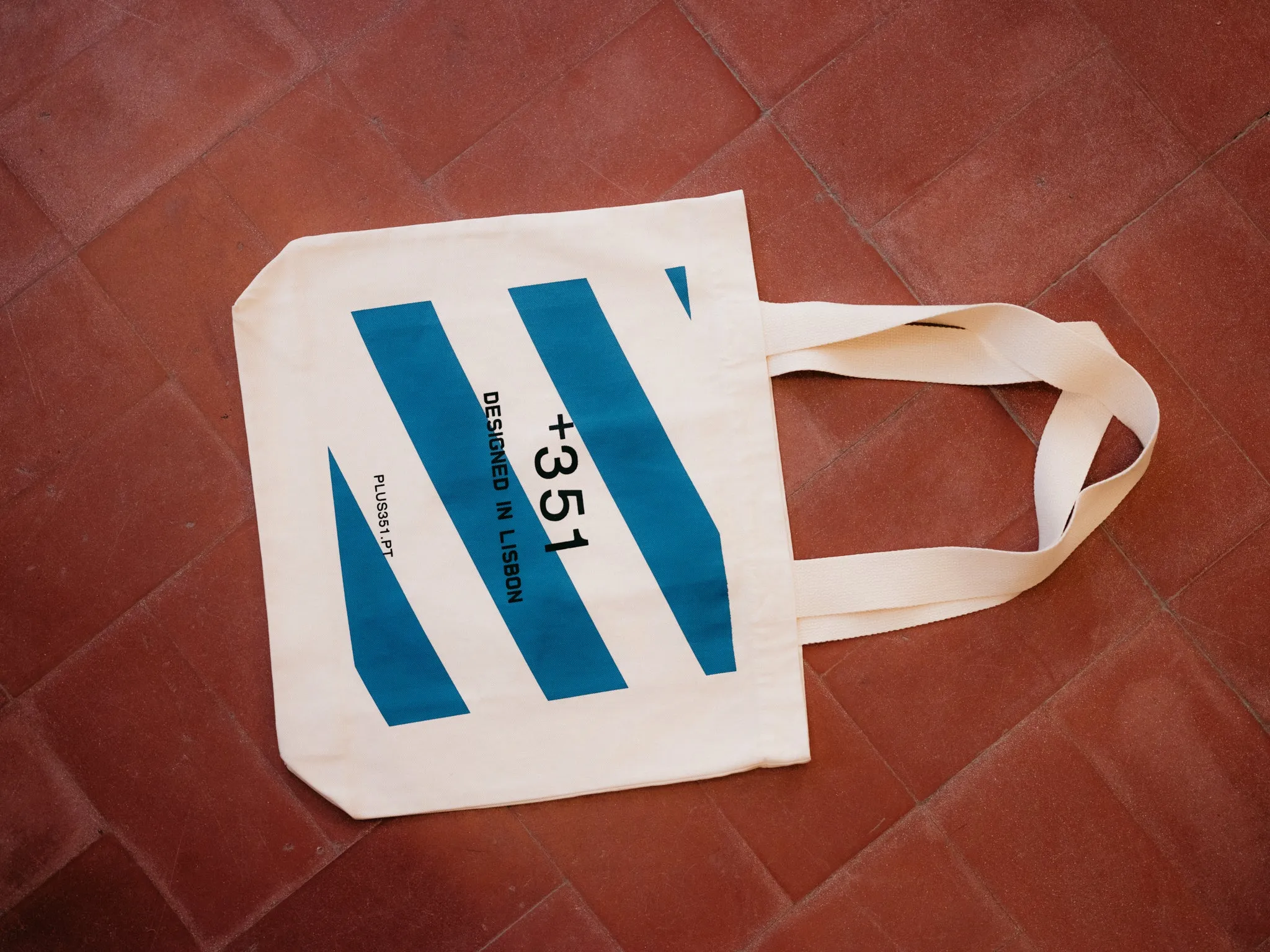 STEEL BLUE STRIPES TOTE-BAG