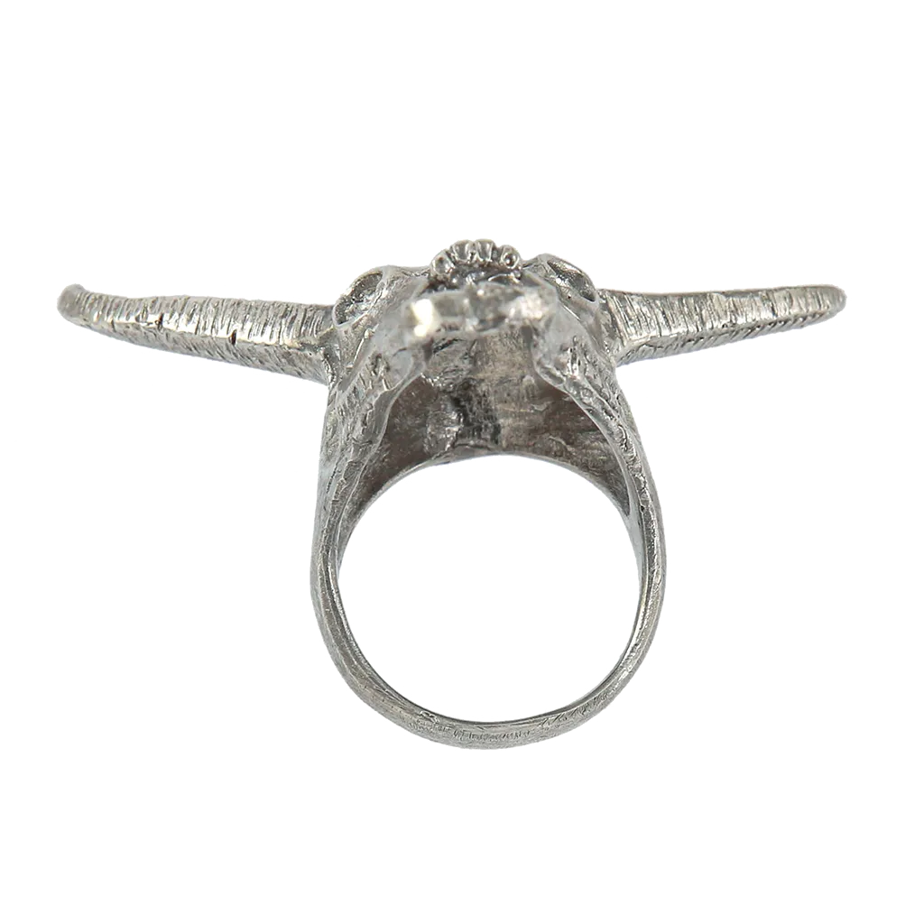 Sterling Silver Longhorn Ring