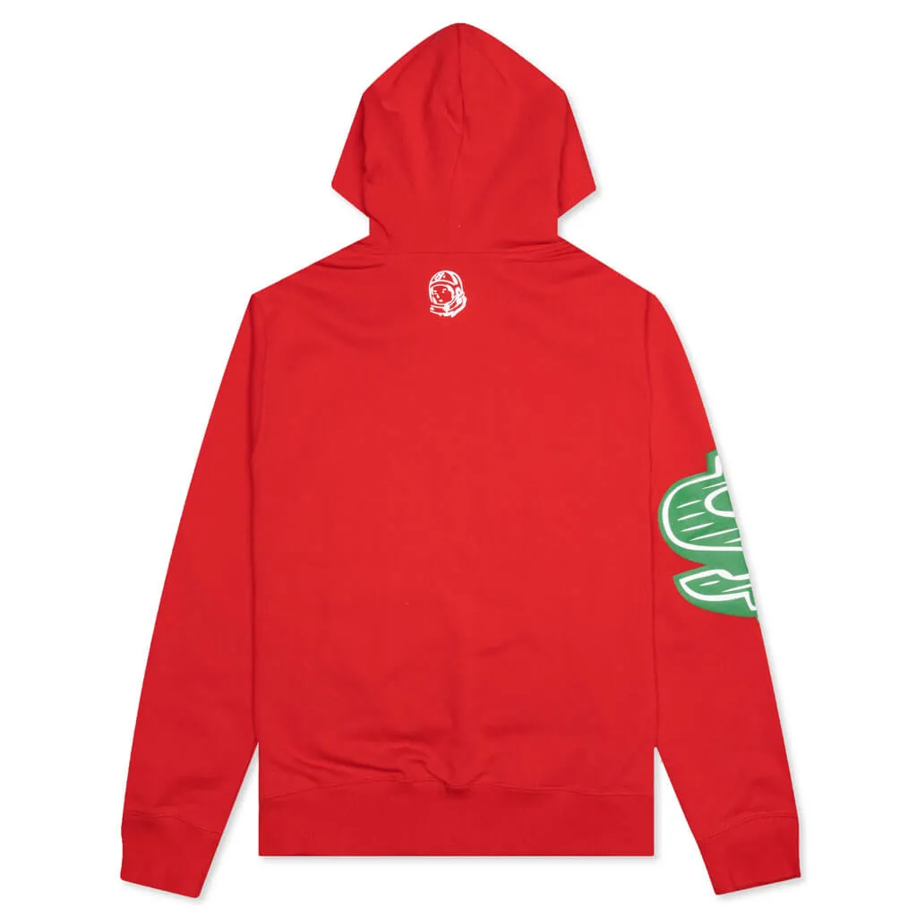 Straight Font Hoodie - Red