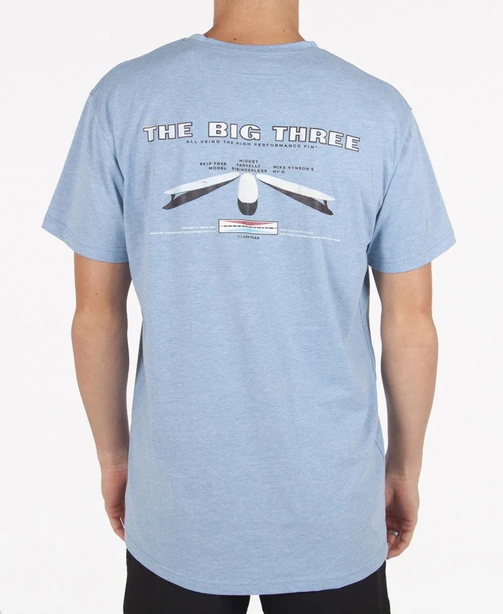 The Big Three Tee | Sea Blue Marle