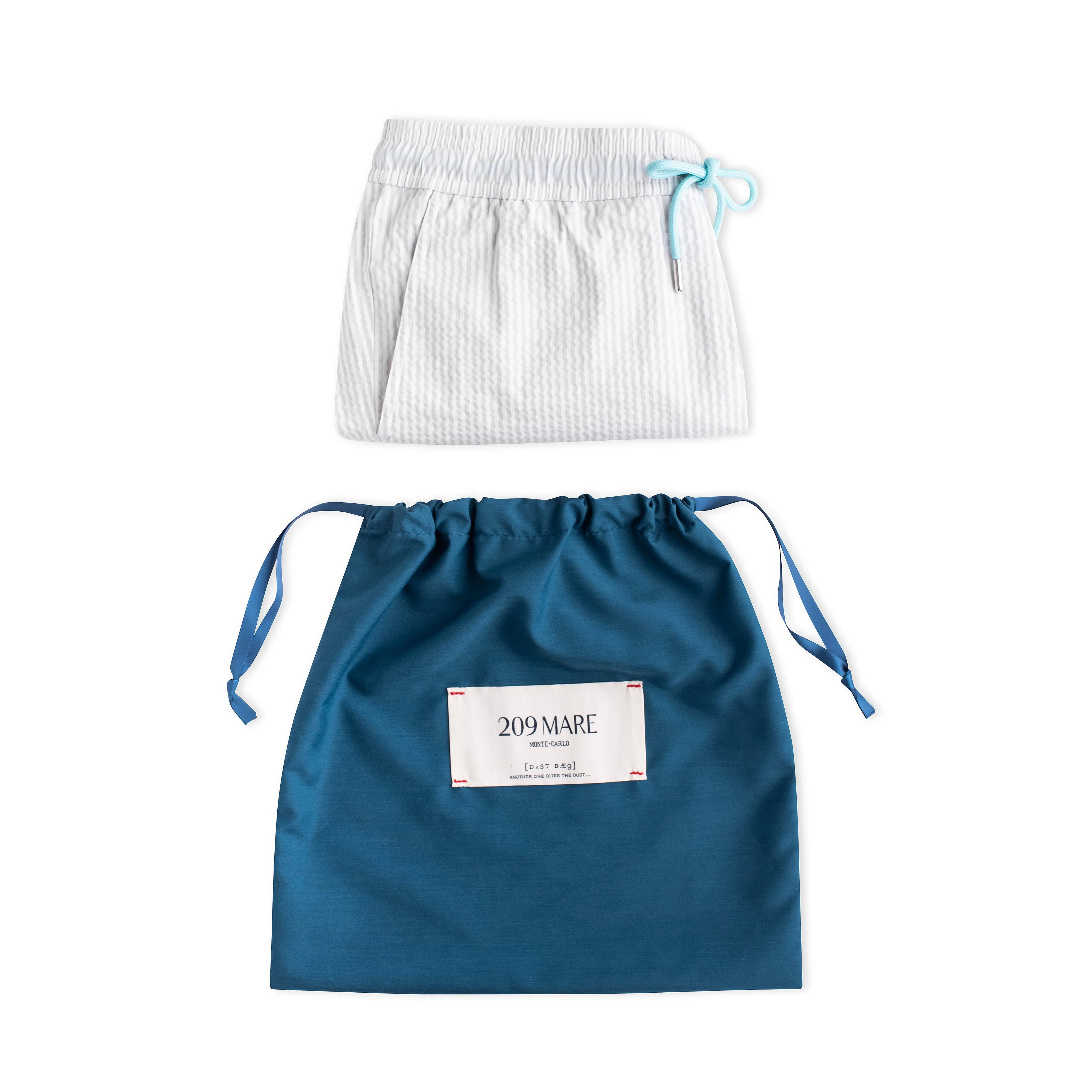 The Croisette Swim Shorts - Off White - Smoke