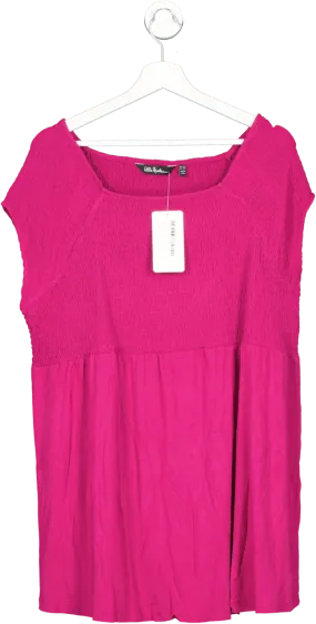 ULLA POPKEN Fuchsia Pink Shirred About You Top BNWT UK 20